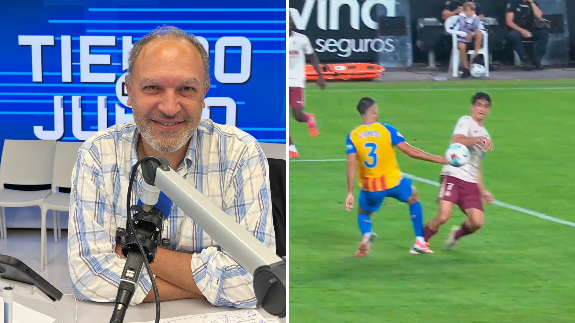 Pedro Martín, especialistra arbitral de Tiempo de Juego, sobre el penalti de Copete sobre Gerard Moreno: 