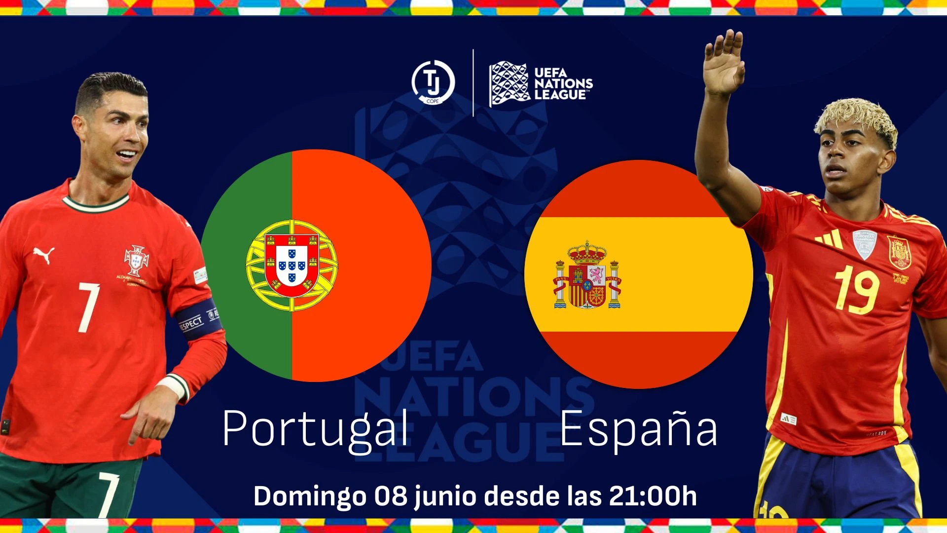 Sigue Tiempo de Juego este domingo desde las 21:00h con el Portugal - España