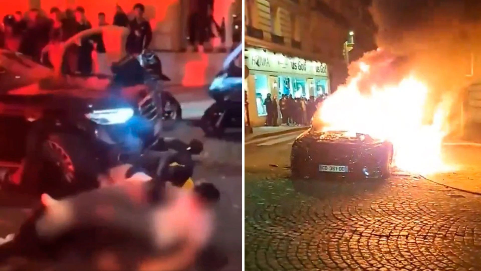 A los hinchas del PSG se les fue de las manos la celebración: Saqueos, incidentes, 3 heridos y 43 detenidos