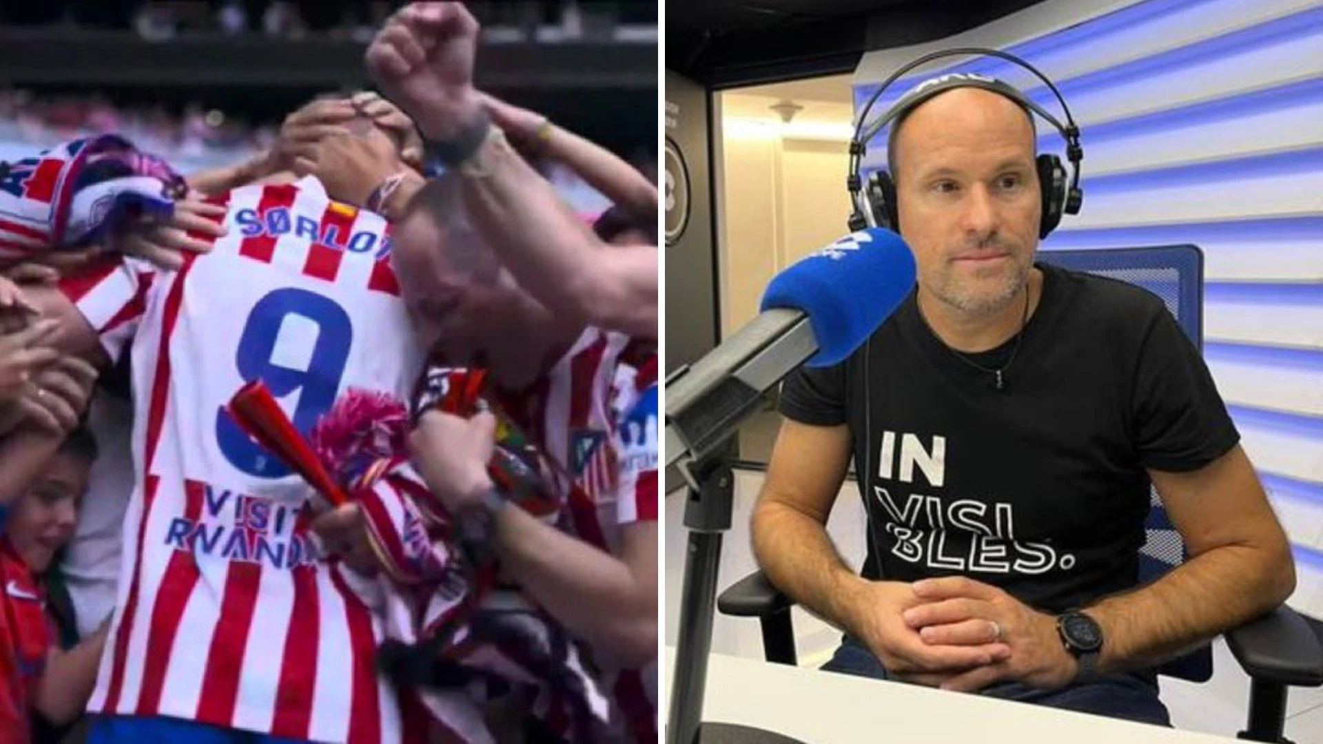 Mateu Lahoz explica por qué Alberola Rojas no ha expulsado a Sorloth tras celebrar un gol con la grada teniendo amarilla: 