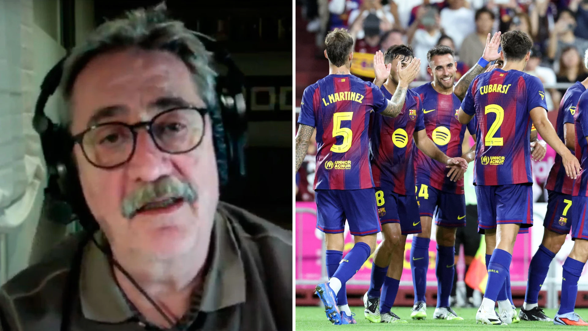 El gran enfado de Miguel Rico con el Barcelona ante la desastrosa retransmisión del primer amistoso: 