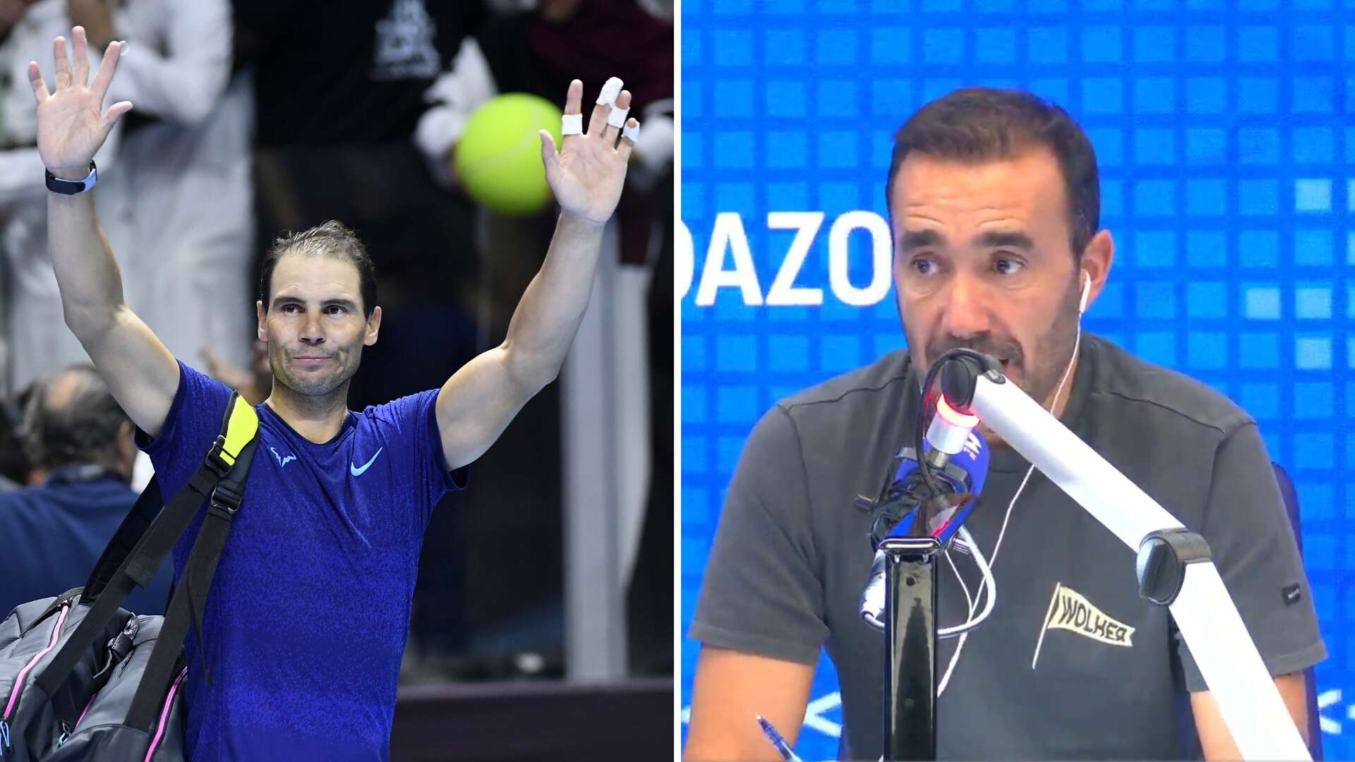 Juanma Castaño explica por qué no le gusta ver a Rafa Nadal contra Novak Djokovic o Carlos Alcaraz ahora: 