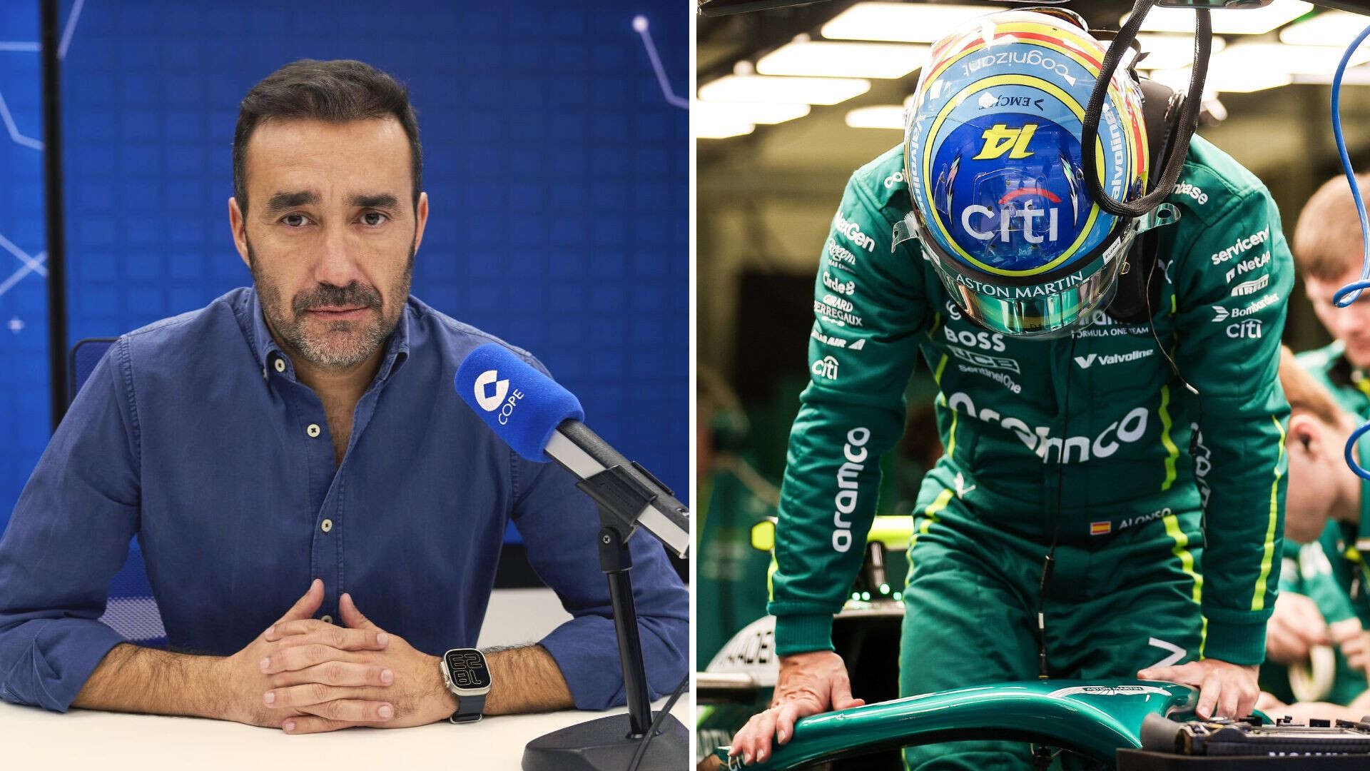 La contundente respuesta de Juanma Castaño al conocer cuál es el objetivo de Fernando Alonso en la nueva temporada de Fórmula 1: 