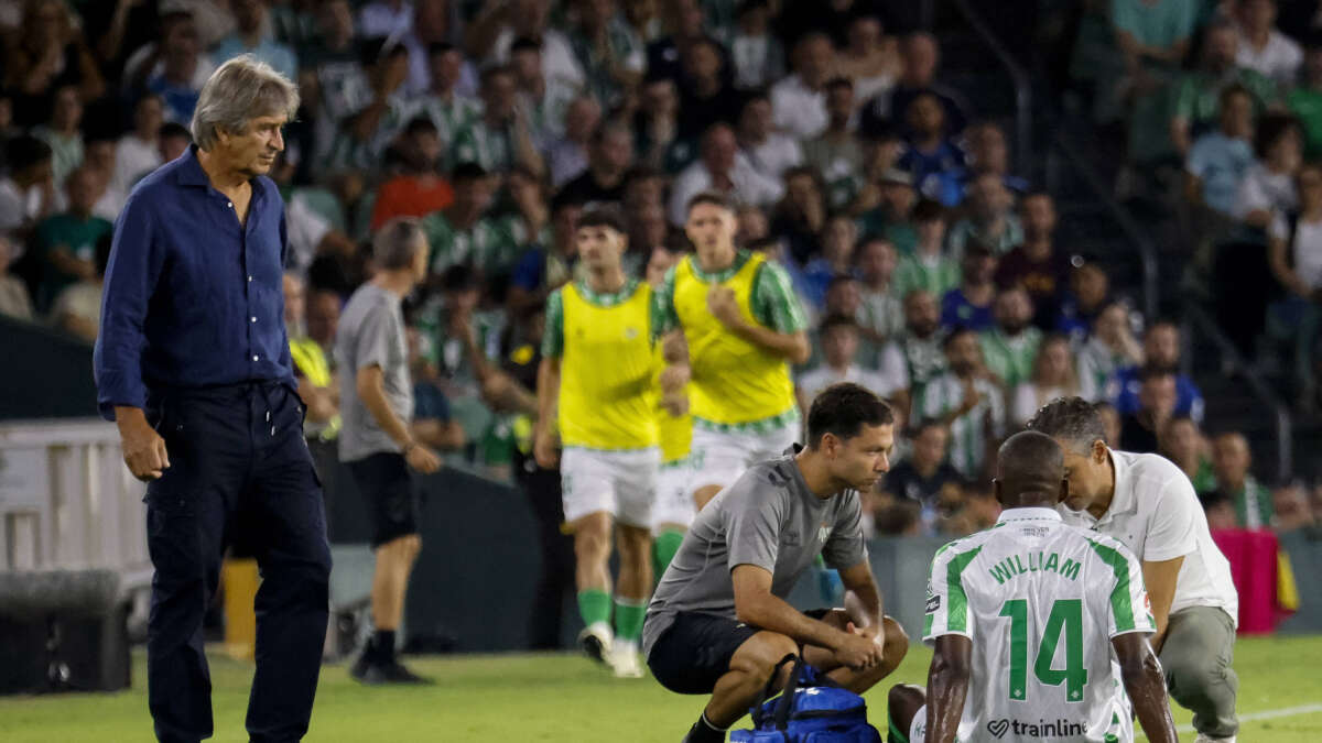 El Betis se queda sin William Carvalho para el resto de temporada