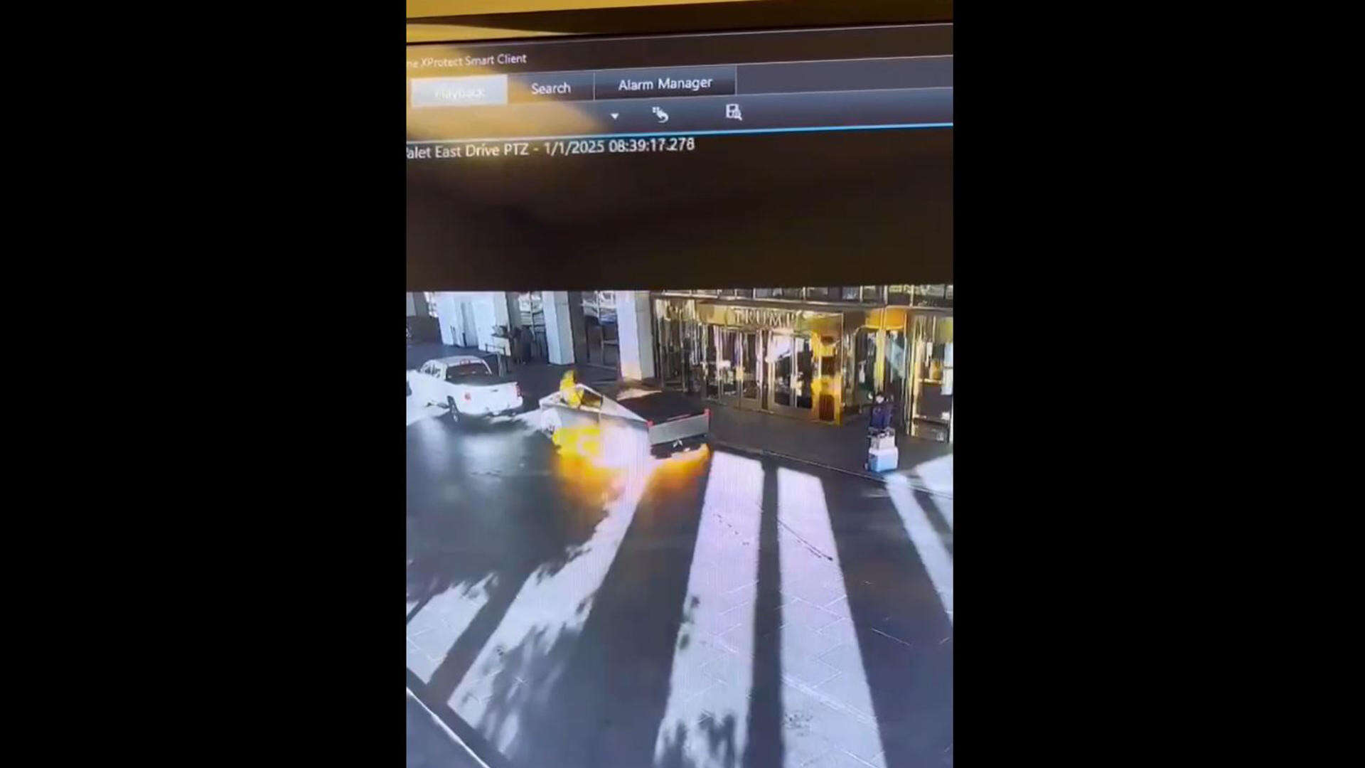 Investigan como posible acto terrorista la explosión de un Cybertruck frente a un Trump Hotel en Las Vegas