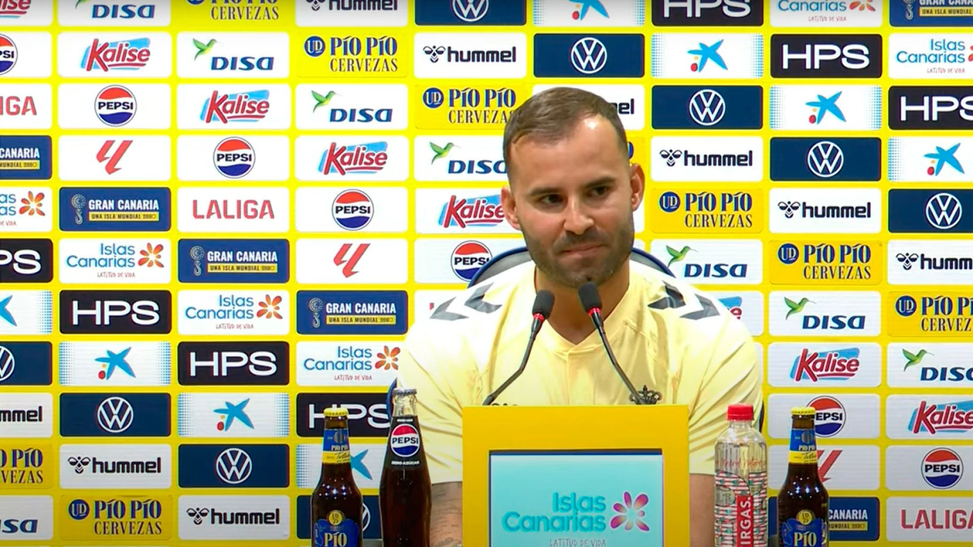 Jesé, durante su presentación: 
