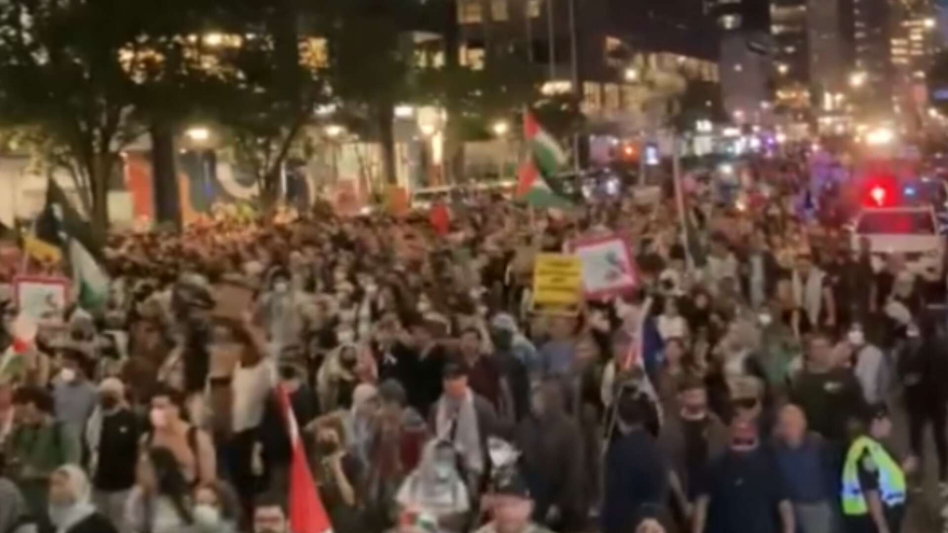 Enorme despliegue policial protege a Netanyahu en Nueva York de manifestantes