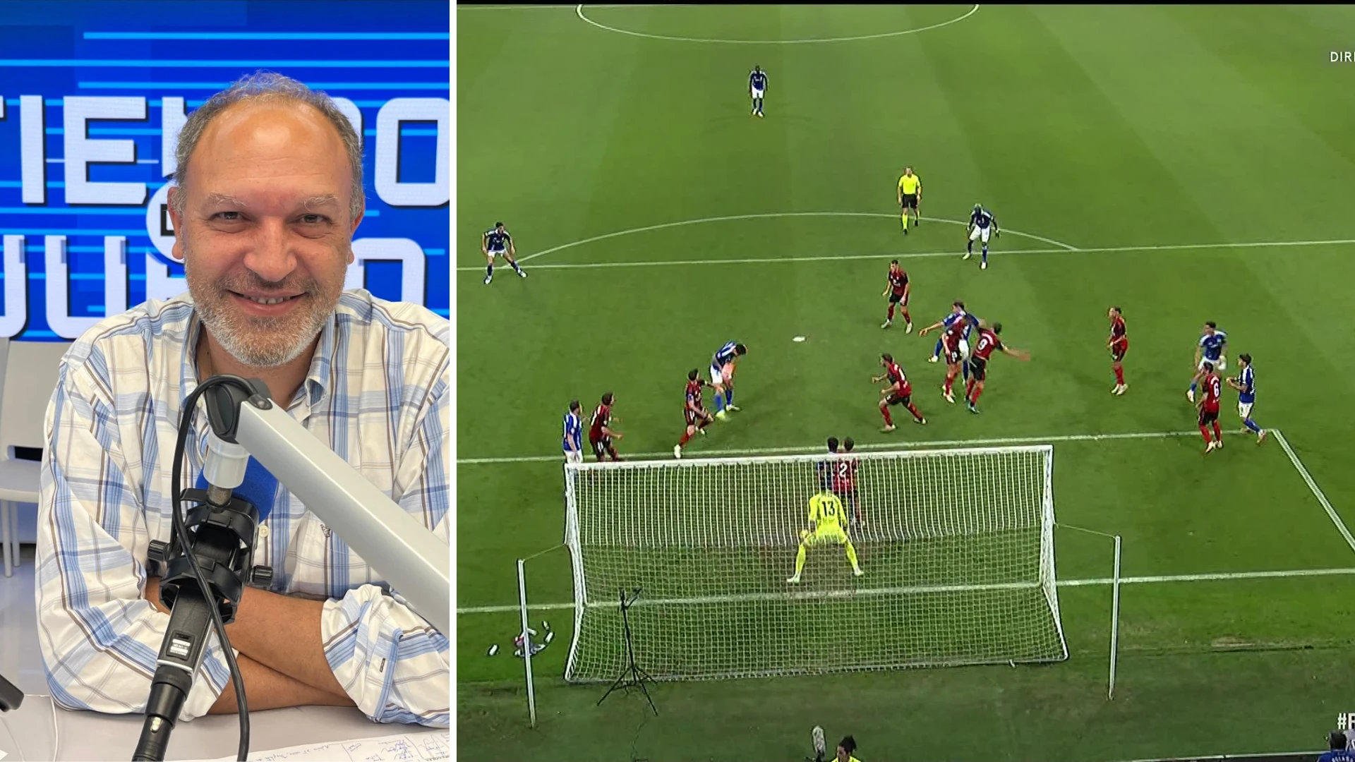 La opinión de Pedro Martín sobre el penalti a favor del Oviedo ante el Mirandés: 