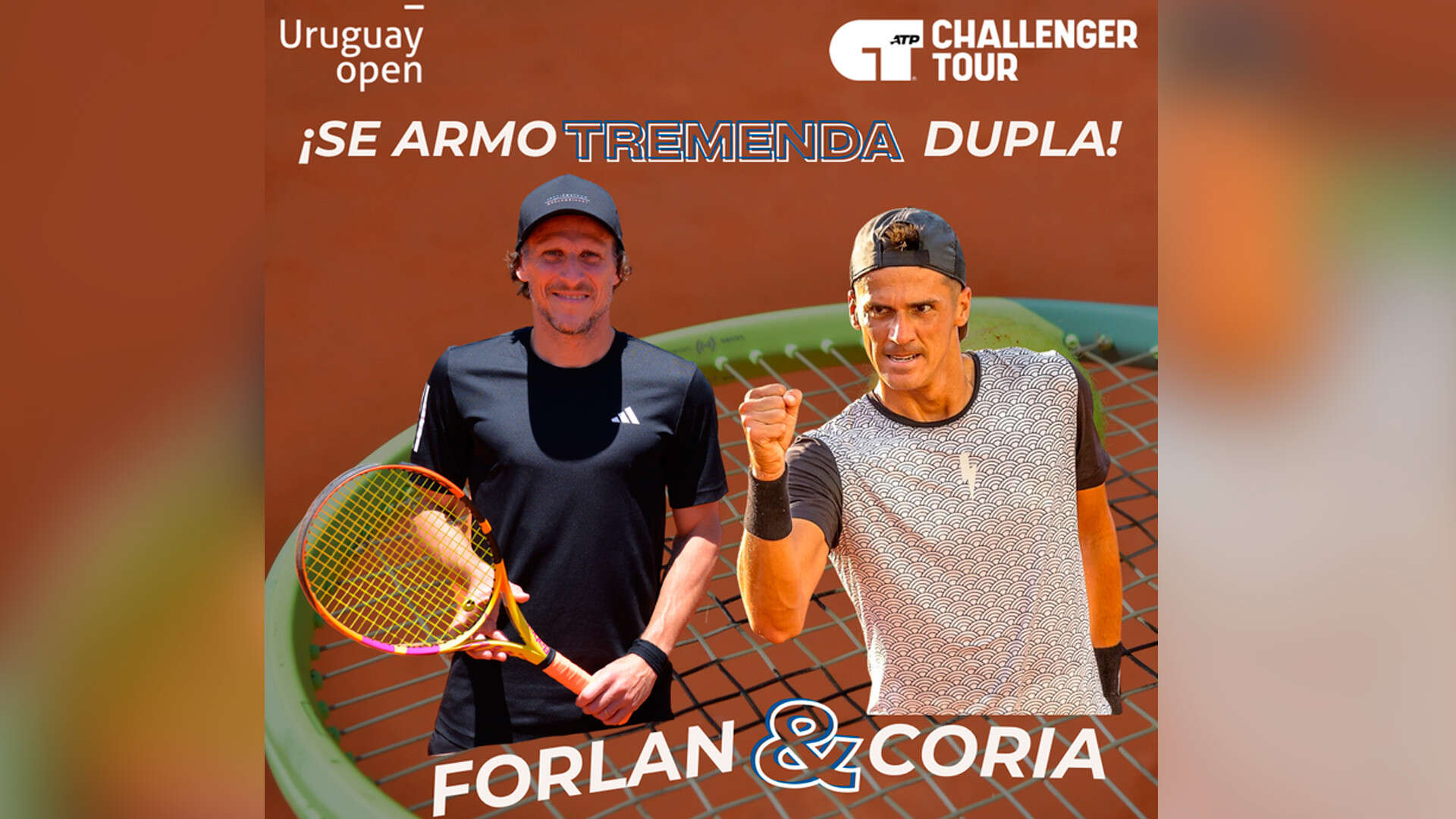 Diego Forlán jugará en el dobles del ATP de Montevideo junto a Federico Coria