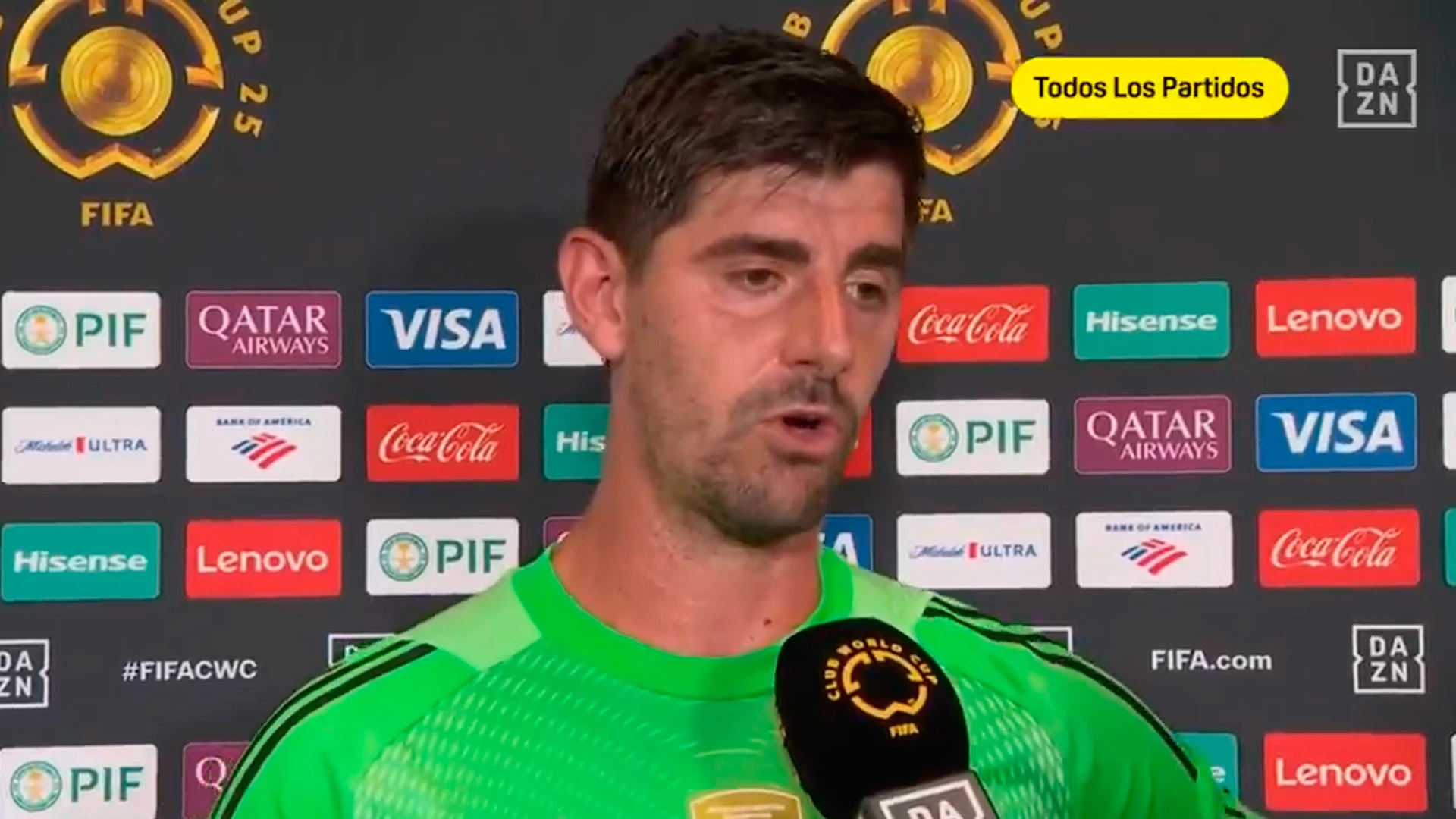 Toque de atención de Courtois a Raúl Asencio: 