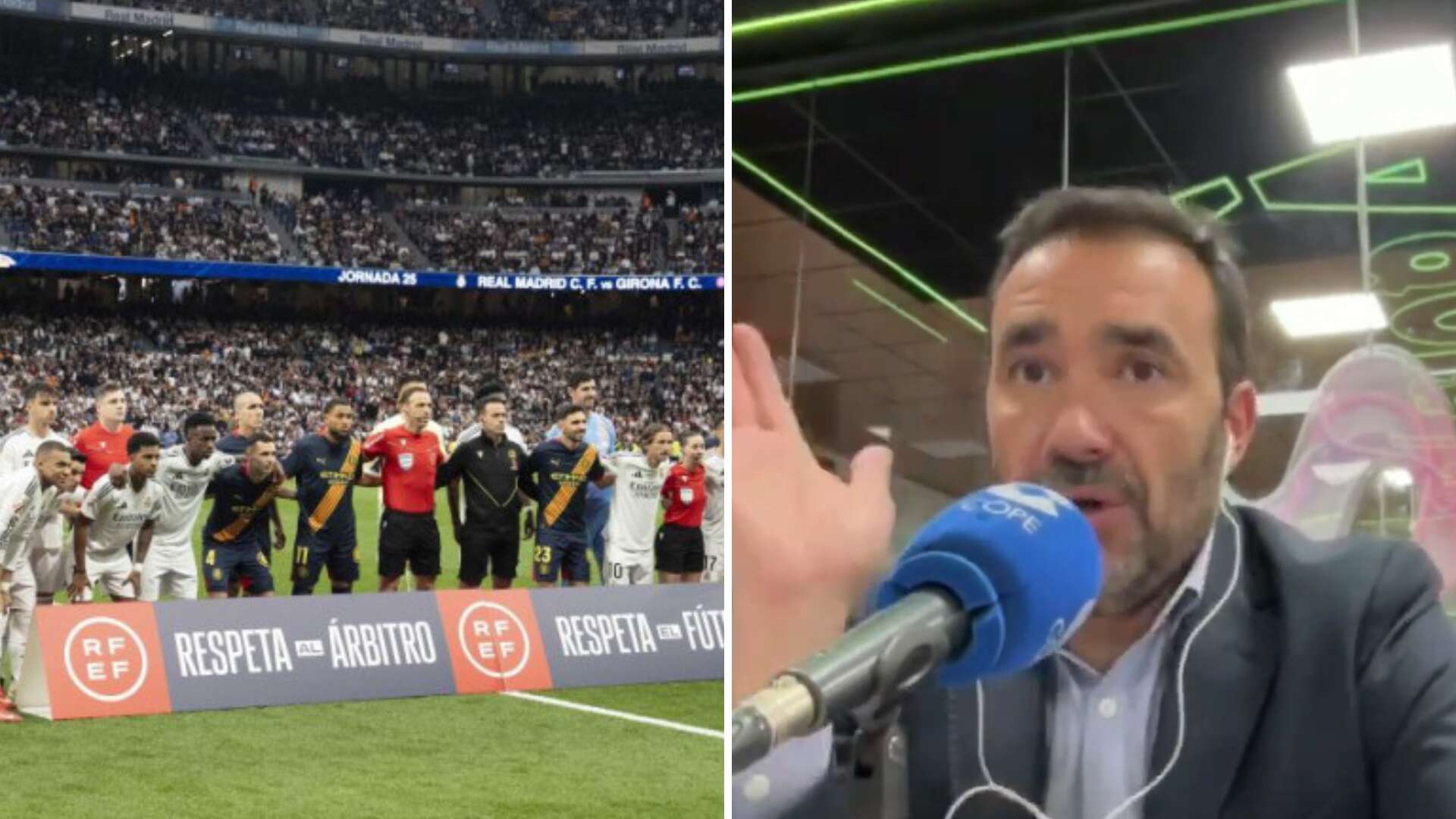 Juanma Castaño señala cómo el Santiago Bernabéu lanzó un mensaje al mundo del fútbol: 