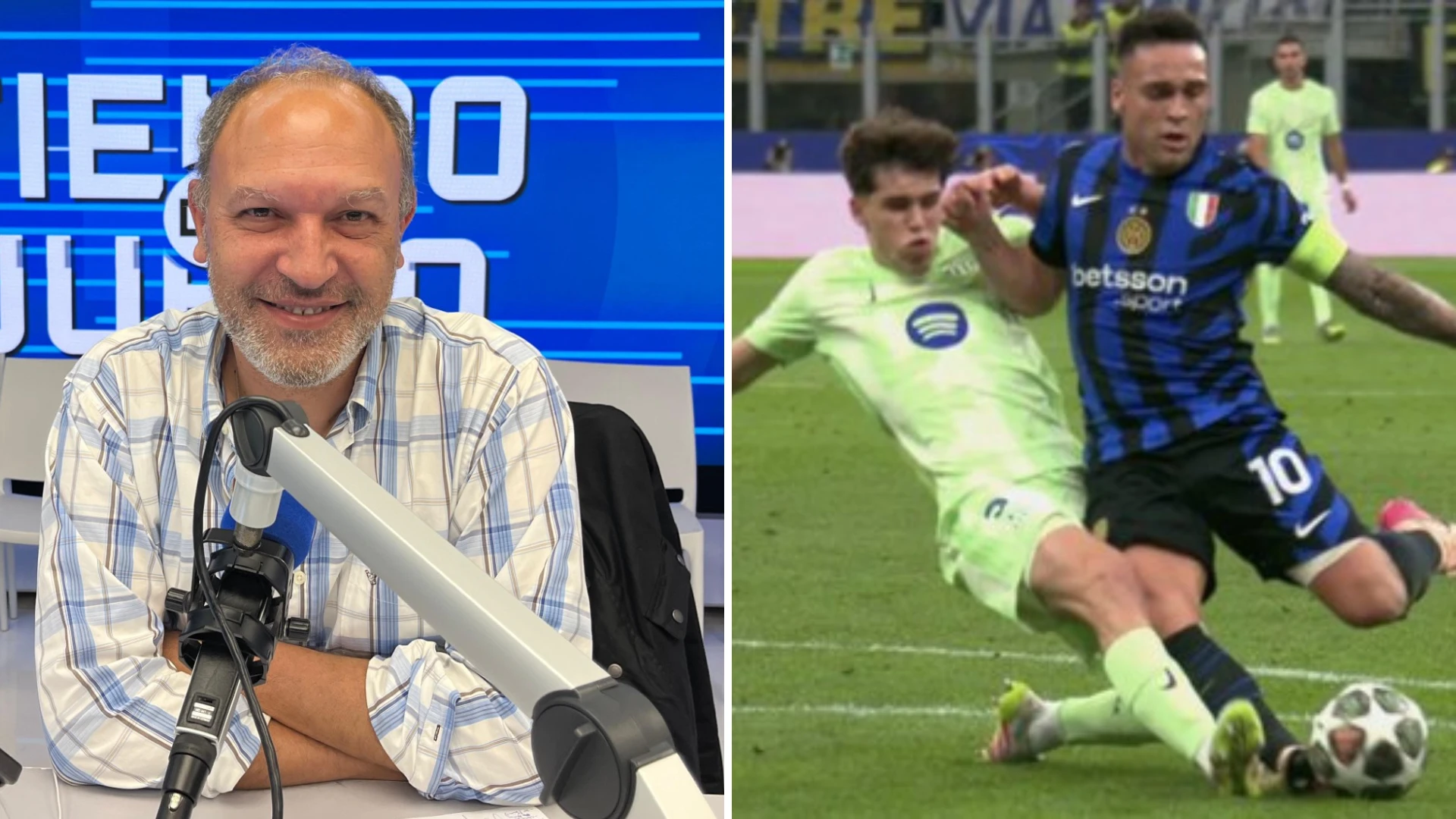 La duda de Pedro Martín con el penalti de Cubarsí a Lautaro: 