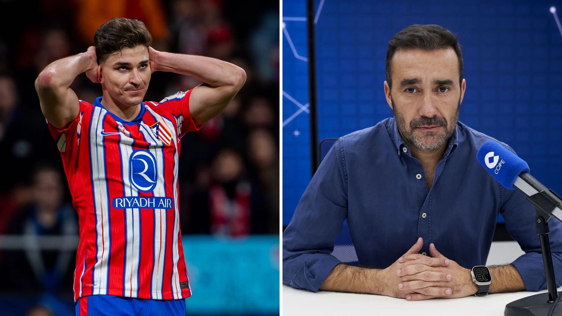 Juanma Castaño elogia la actitud de Julián Álvarez tras la polémica con su penalti: 