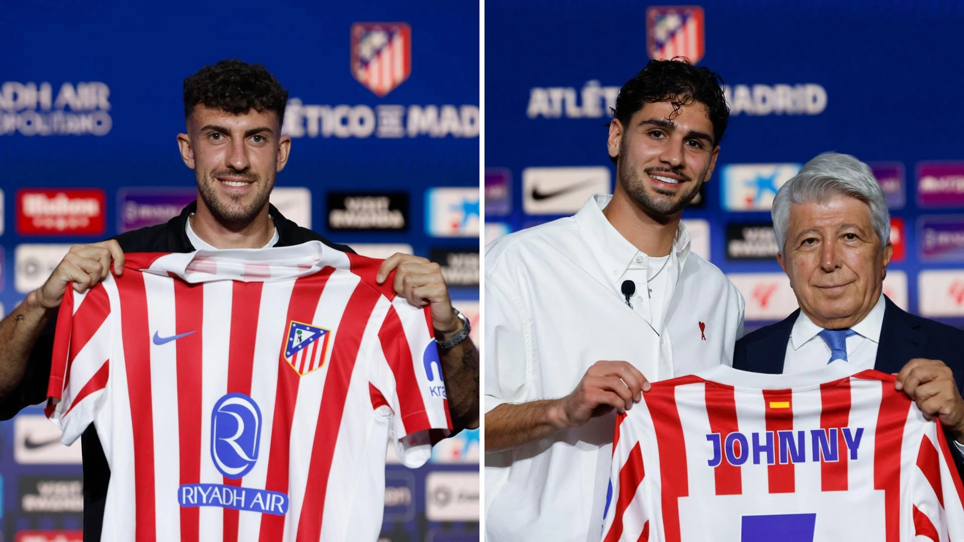 El Atlético presenta a Ruggeri y Cardoso: 