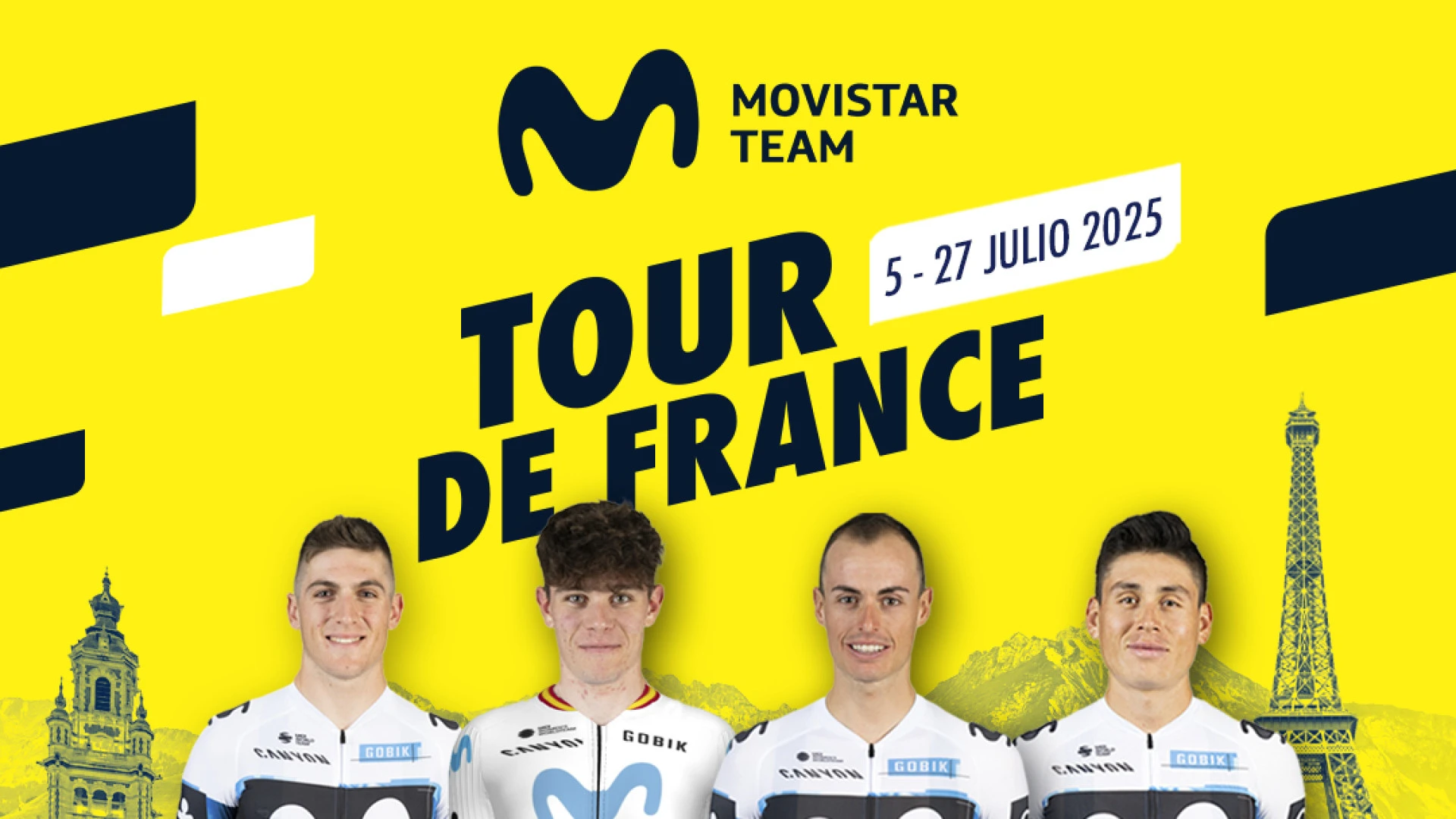 Movistar confirma su equipo para el Tour con Enric Mas y la gran sensación Iván Romeo