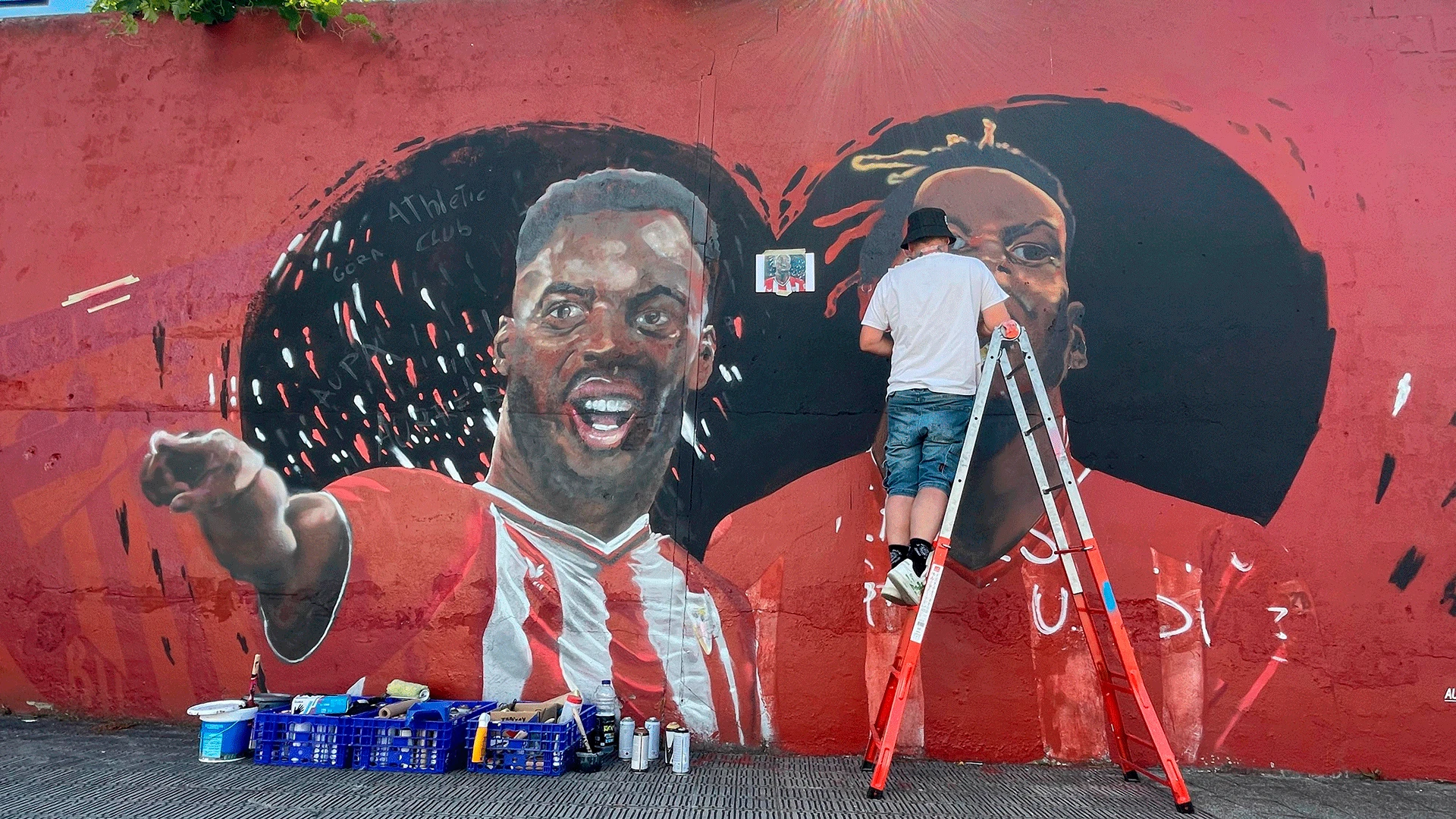 La historia no se borra: el Athletic devuelve a Nico Williams al mural de la Copa
