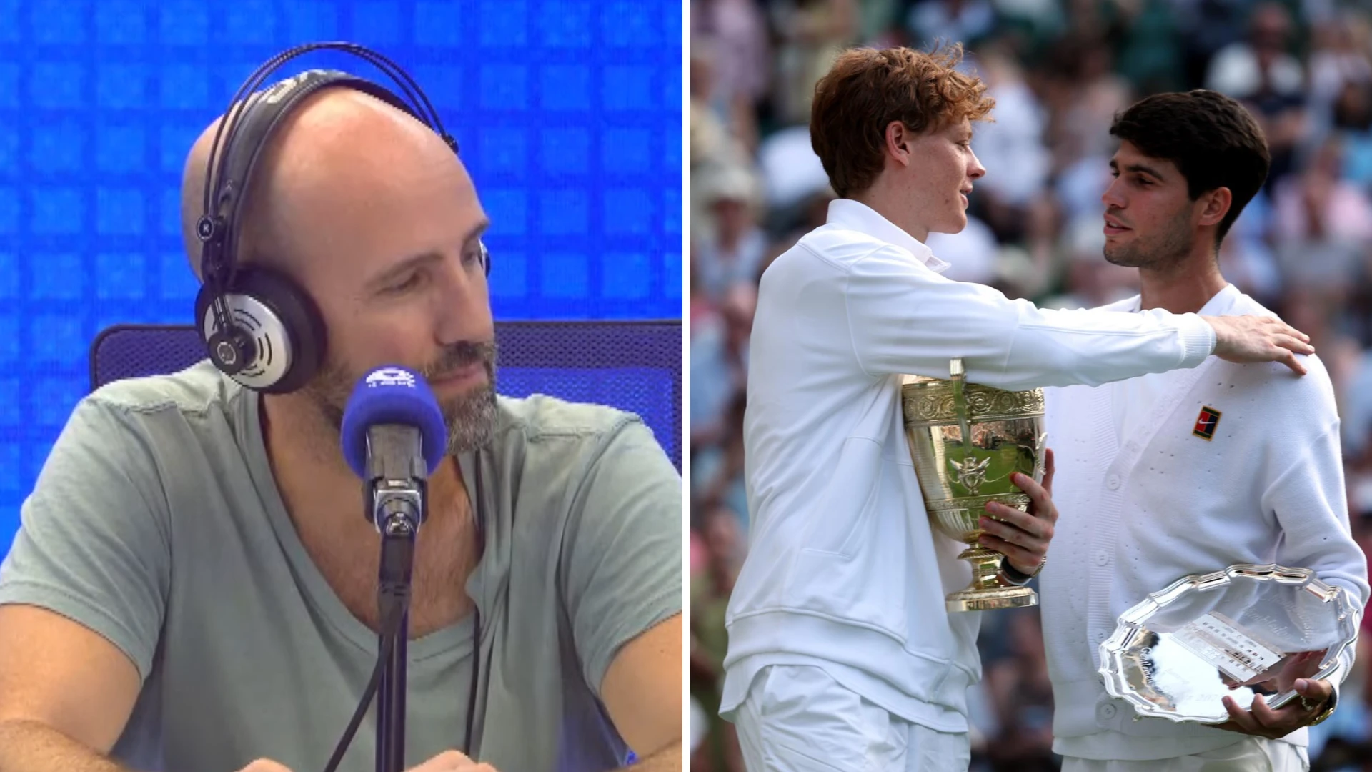 Gonzalo Miró se rinde a Sinner y destaca su actitud para tumbar a Alcaraz en Wimbledon: 