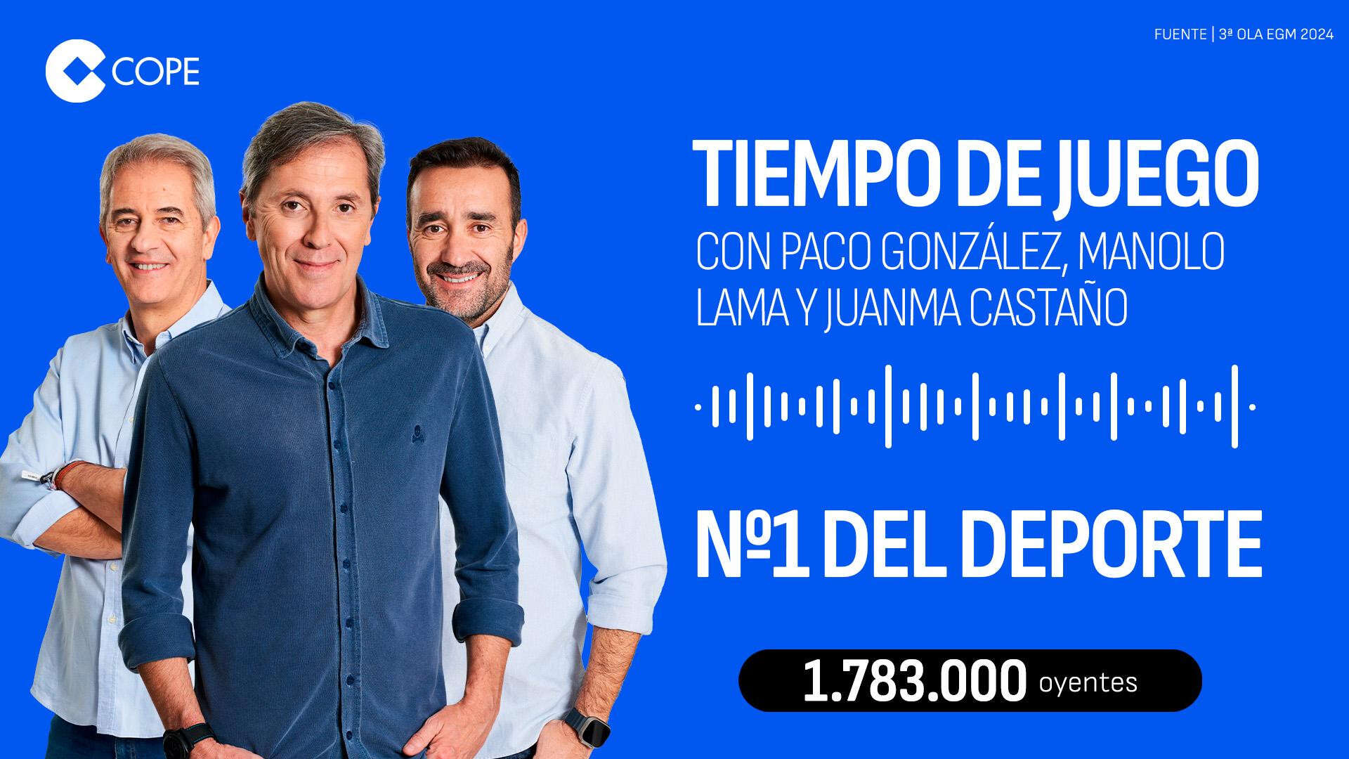 Tiempo de Juego acaba el año líder de la radio deportiva española