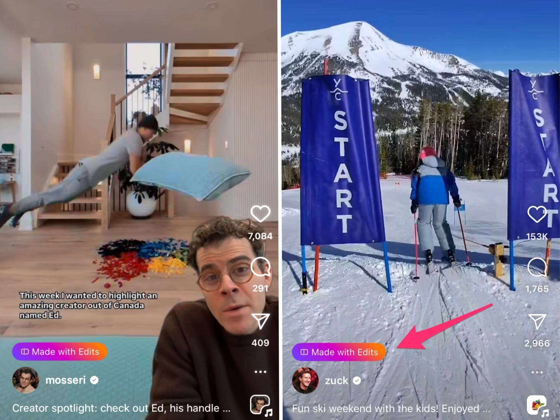 Instagram is starting to roll out a 'Made with Edits' tag — but it won't get you preferential treatment in the feed