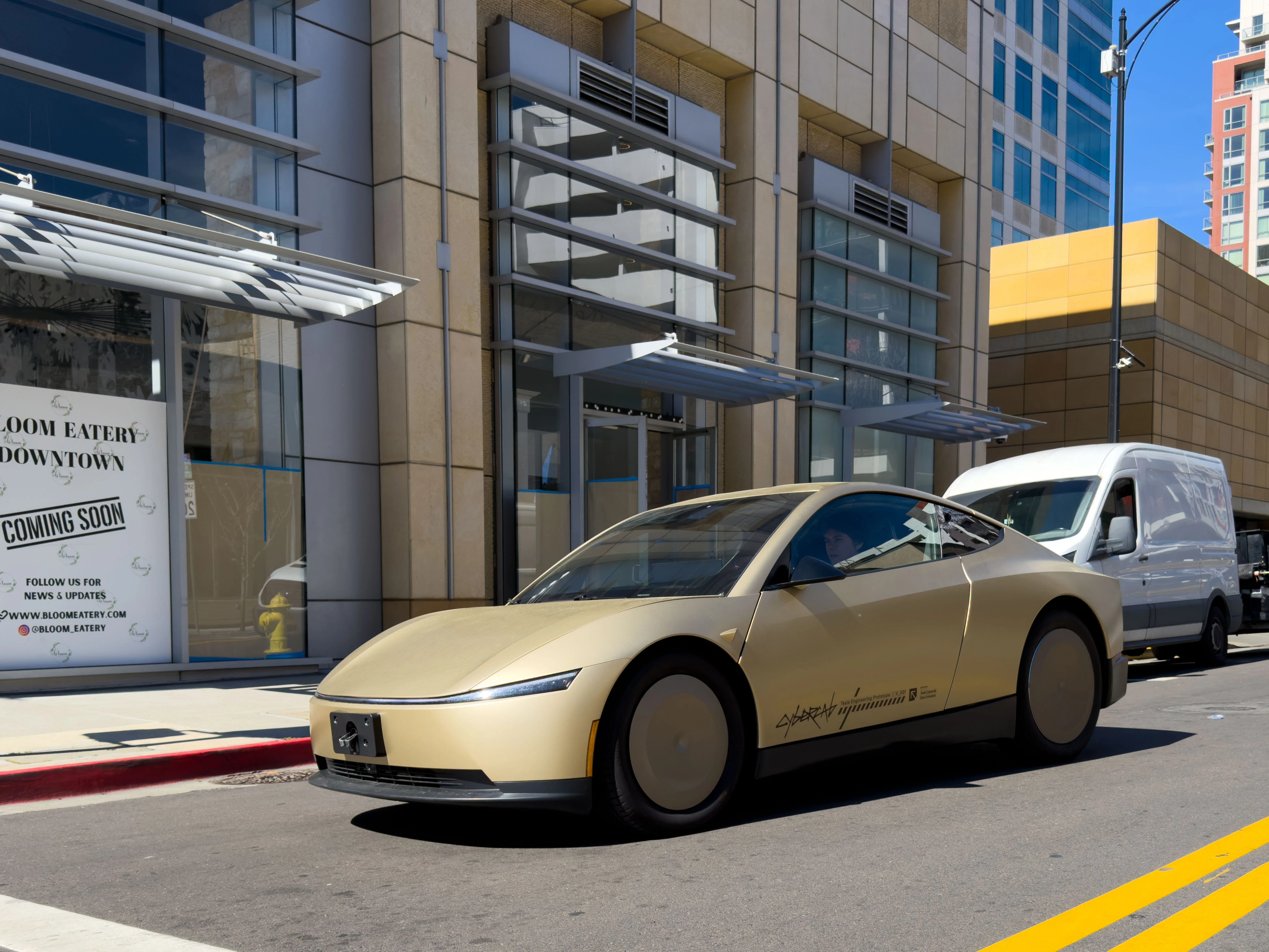 Watch the Cybercab robotaxi roll off Tesla's production line