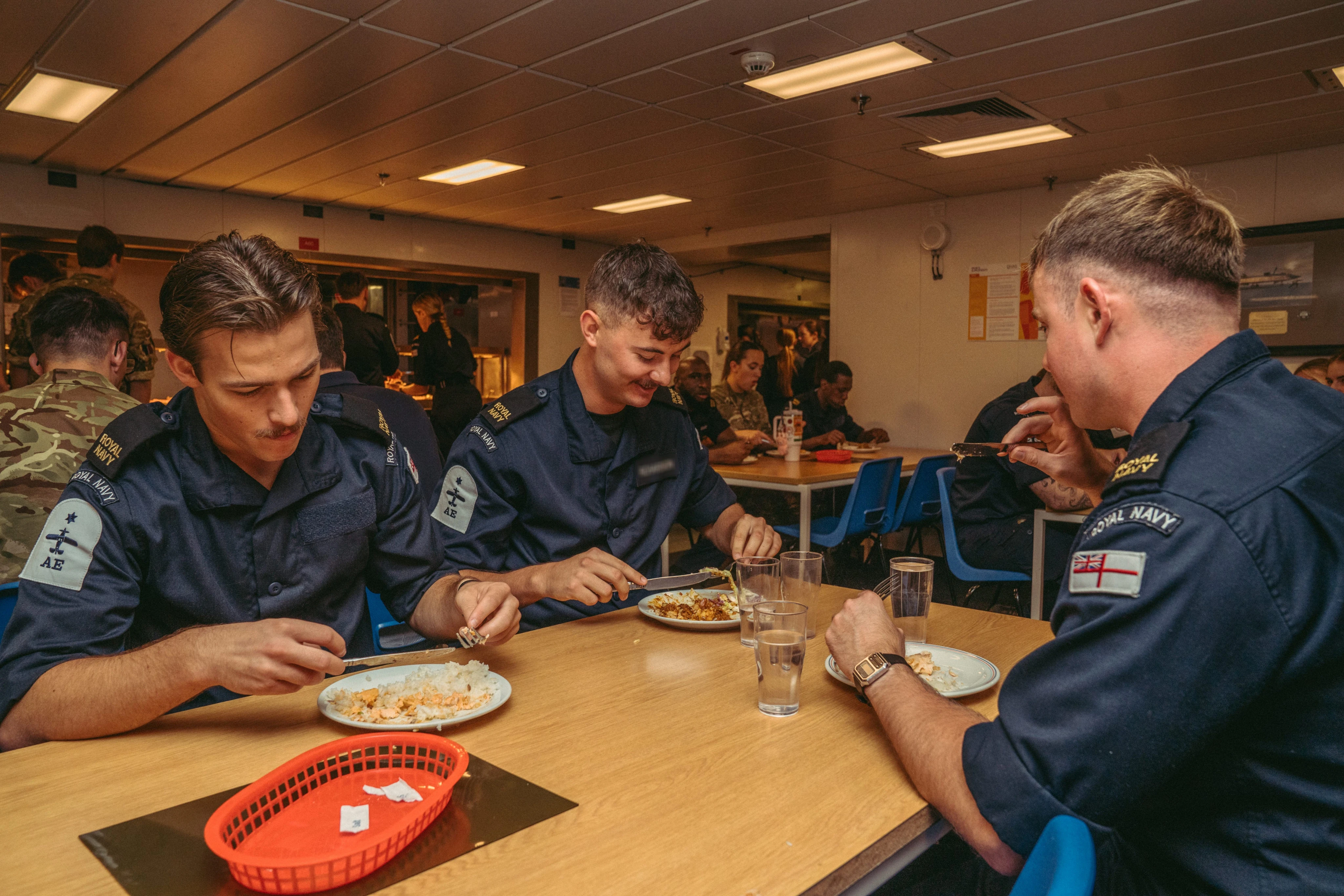 How the UK's newest aircraft carrier feeds 1,600 troops a day, with regular steaks, roast dinners, and even kangaroo