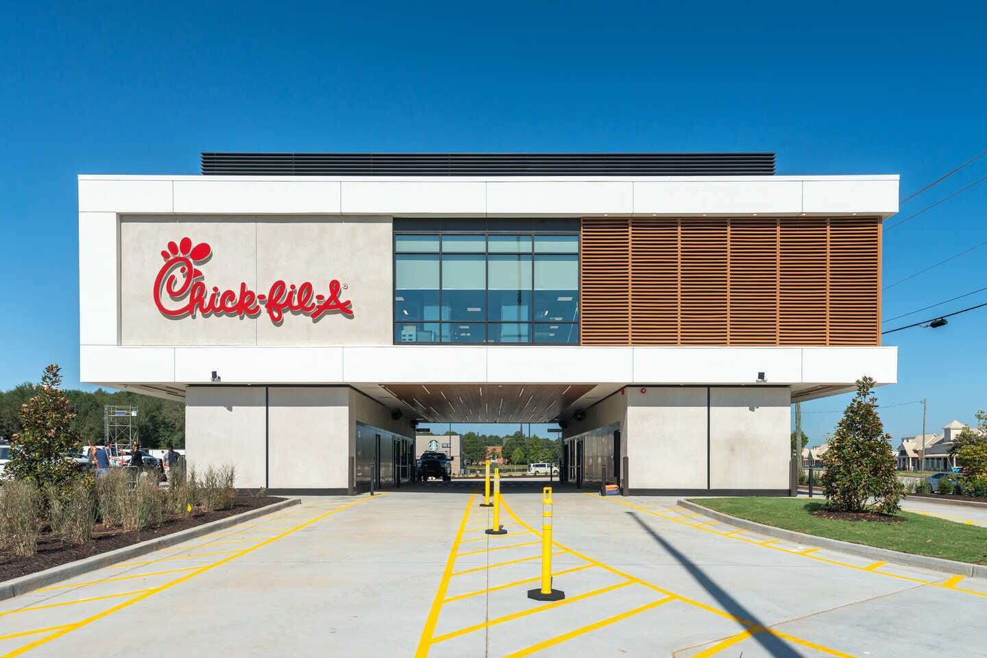 Chick-fil-A just opened a wild new store design that it says handles three times as many drive-thru cars as other stores