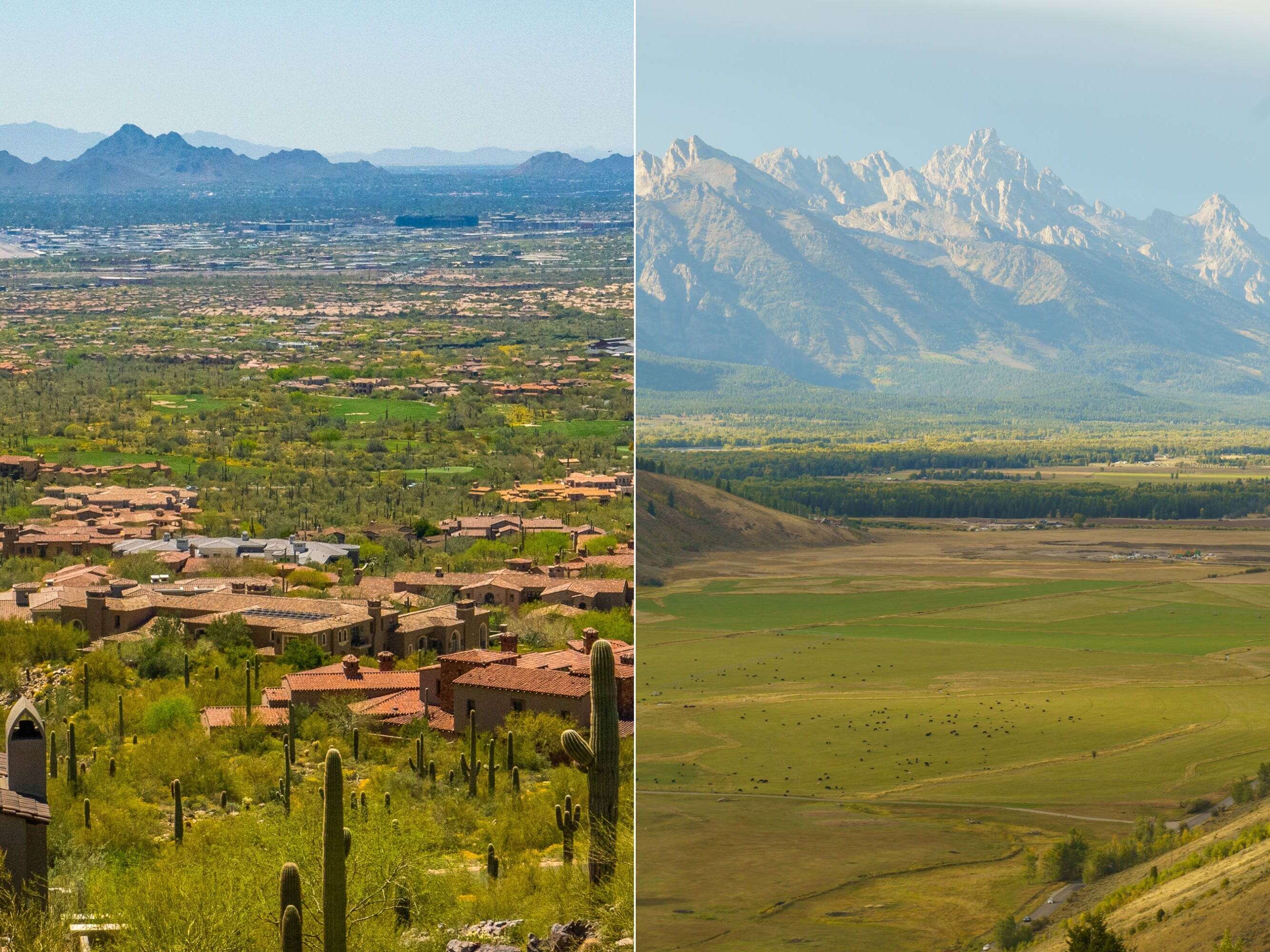 I visited 2 of America's wealth hubs: Scottsdale and Jackson Hole. One was ideal for vacation, while the other seemed better for living.