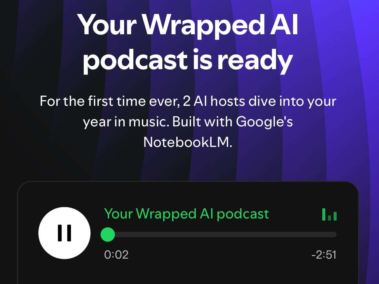 Spotify Wrapped is always a mess for parents. The new AI 'podcast' version just makes it worse.