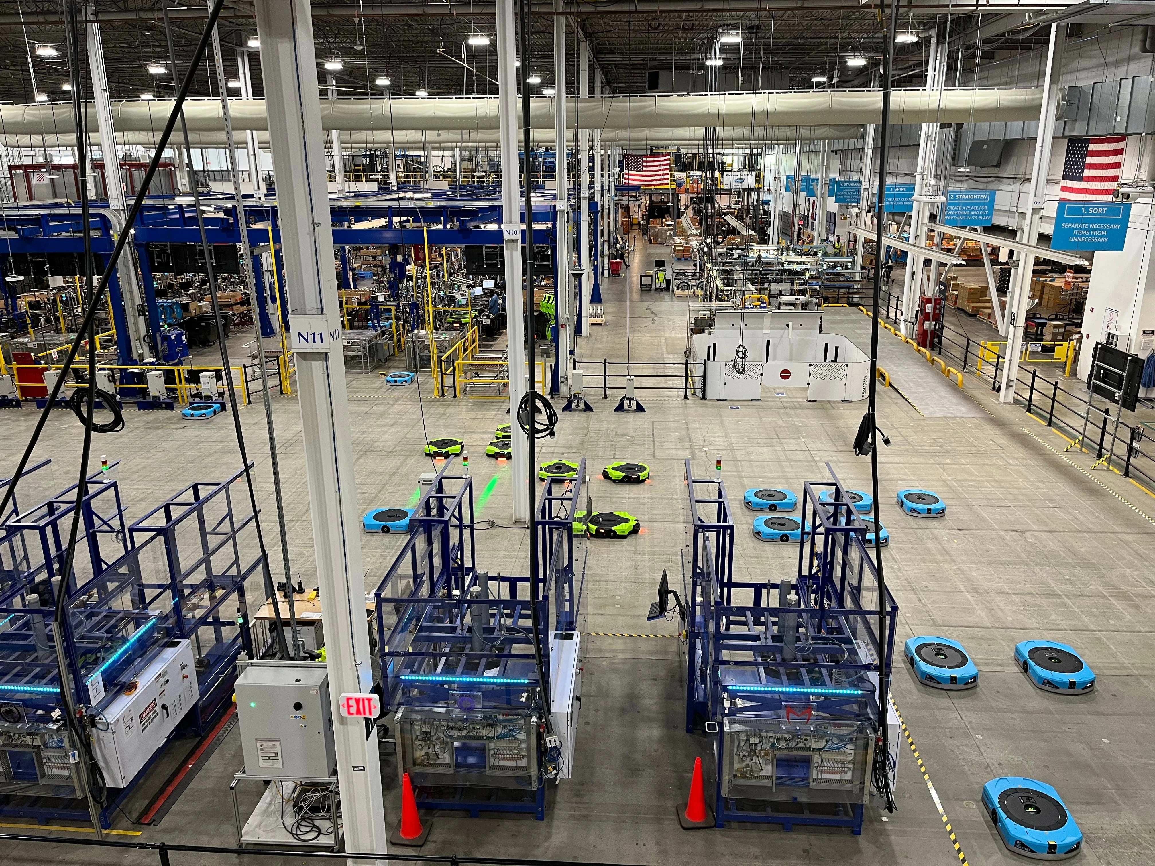 Amazon's sprawling warehouse robot factories offer a glimpse into modern US manufacturing