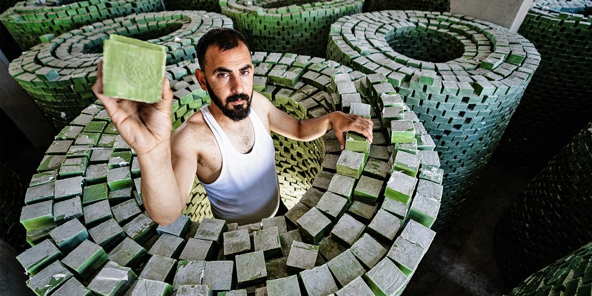 How 8 million bars of olive oil soap are handmade at this factory in Turkey