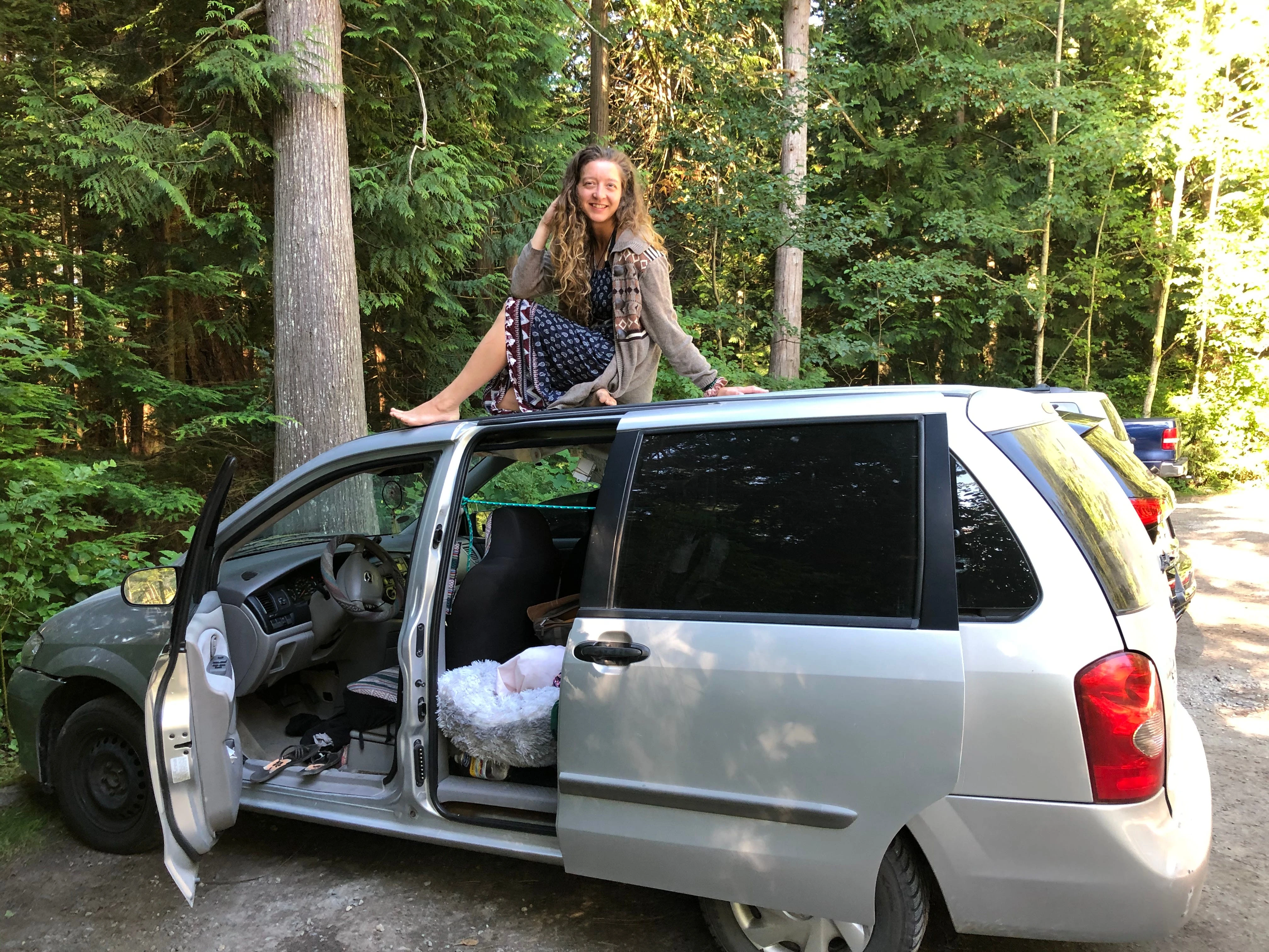 I bought a cheap minivan and lived out of it while getting my college degree — doing so helped me graduate debt-free
