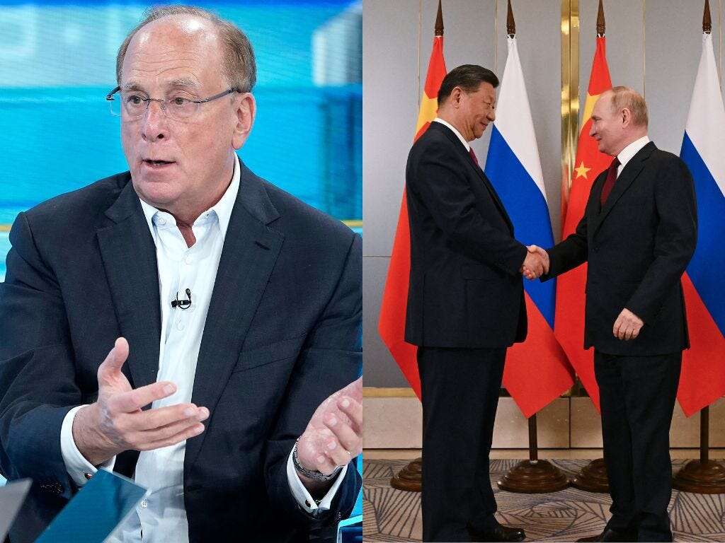 BlackRock's CEO says China is the biggest supporter of Russia's economy amidst the Ukraine war