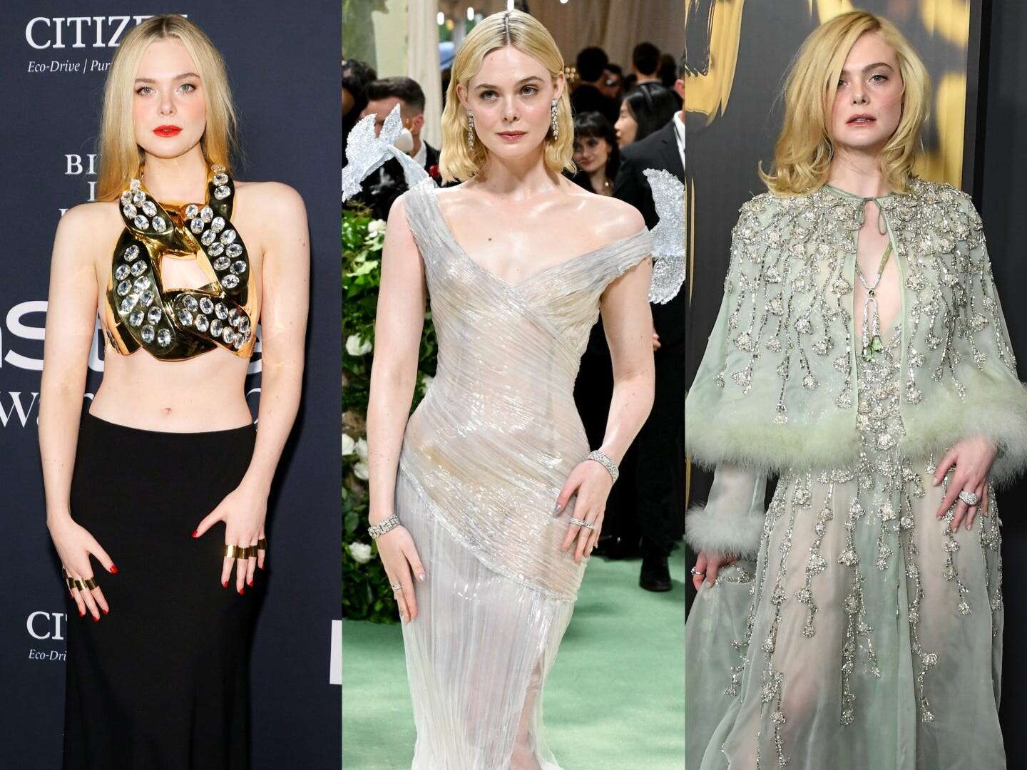 24 of the most daring looks Elle Fanning has ever worn, from sheer fabric to bold cutouts