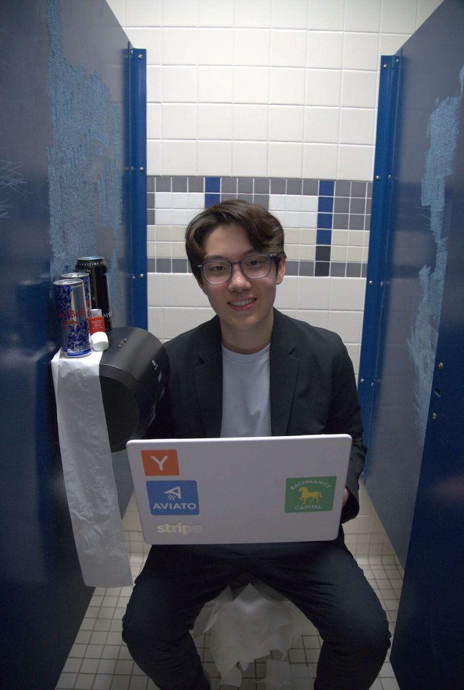 I raised $1 million for my tech startup by taking Zoom meetings in my high-school bathroom