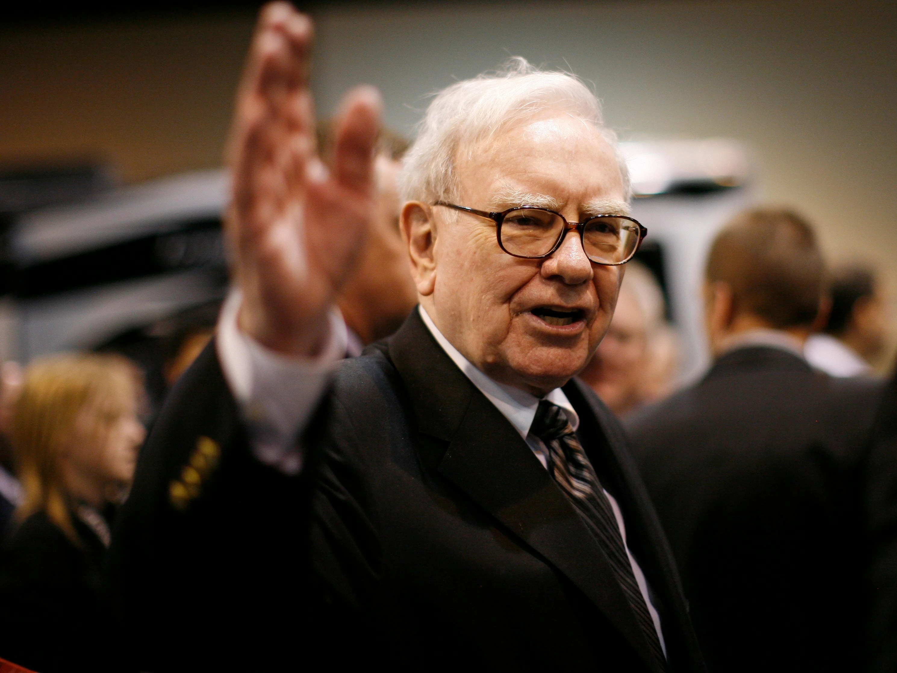 I was in the room when Warren Buffett gave a surprise interview at Berkshire's annual conference. The mood swung from excited to gloomy, then hopeful.