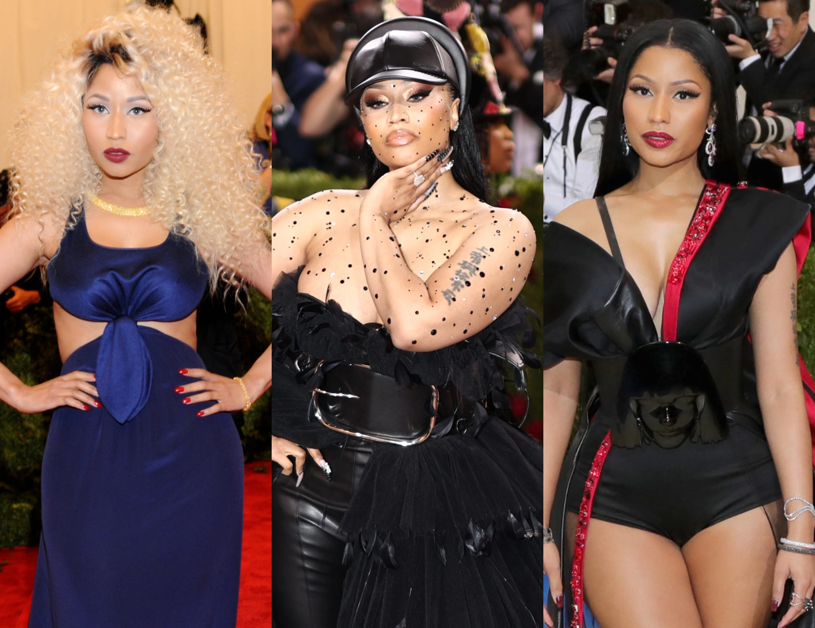 Nicki Minaj wore a deconstructed 'dandy pinstripe suit' to her 8th Met Gala. Here are all of her gala ensembles.