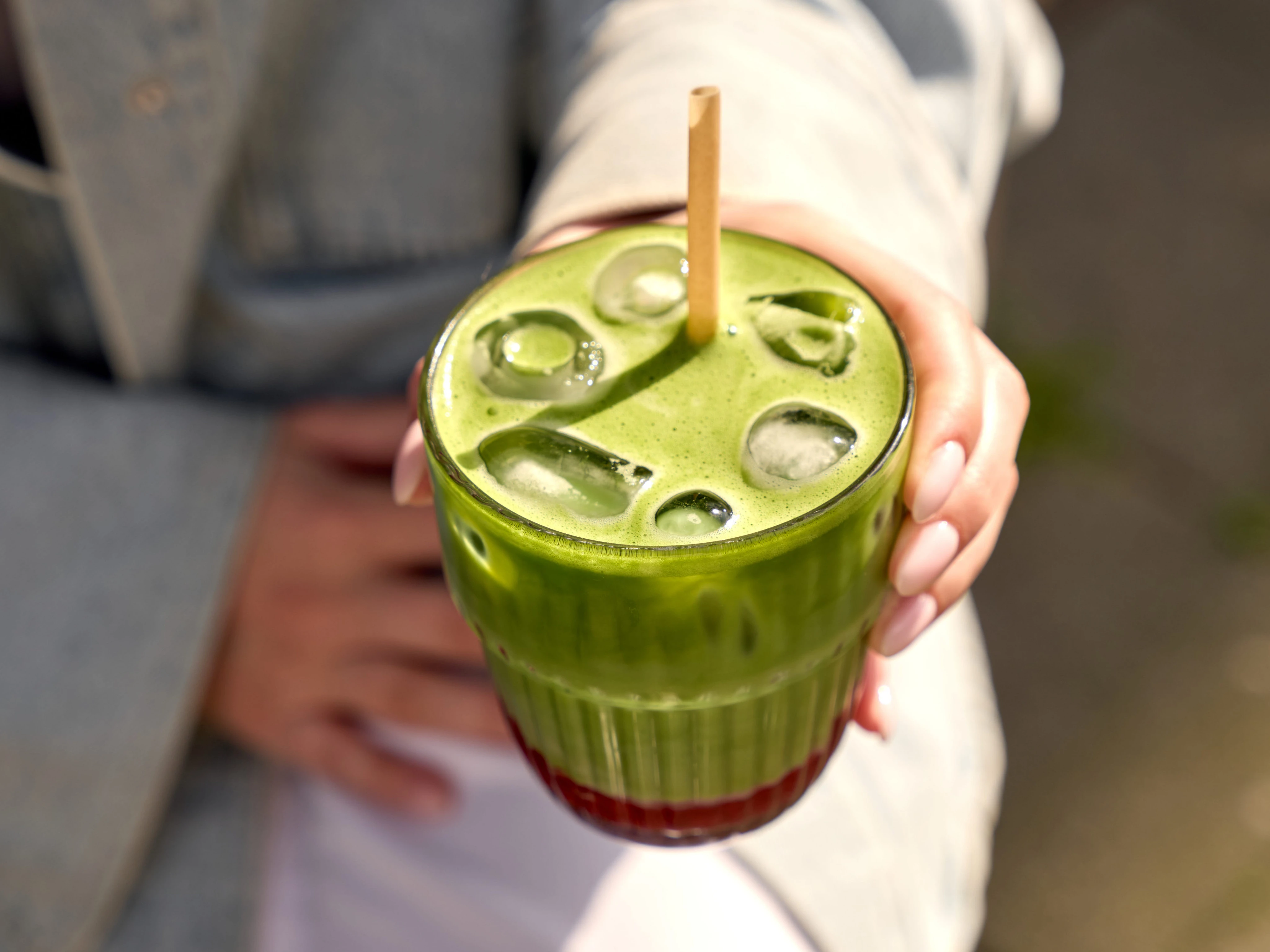 I tried matcha lattes from Starbucks, Dunkin', and Tim Hortons. One was bitter, one was too milky, and one was just right.