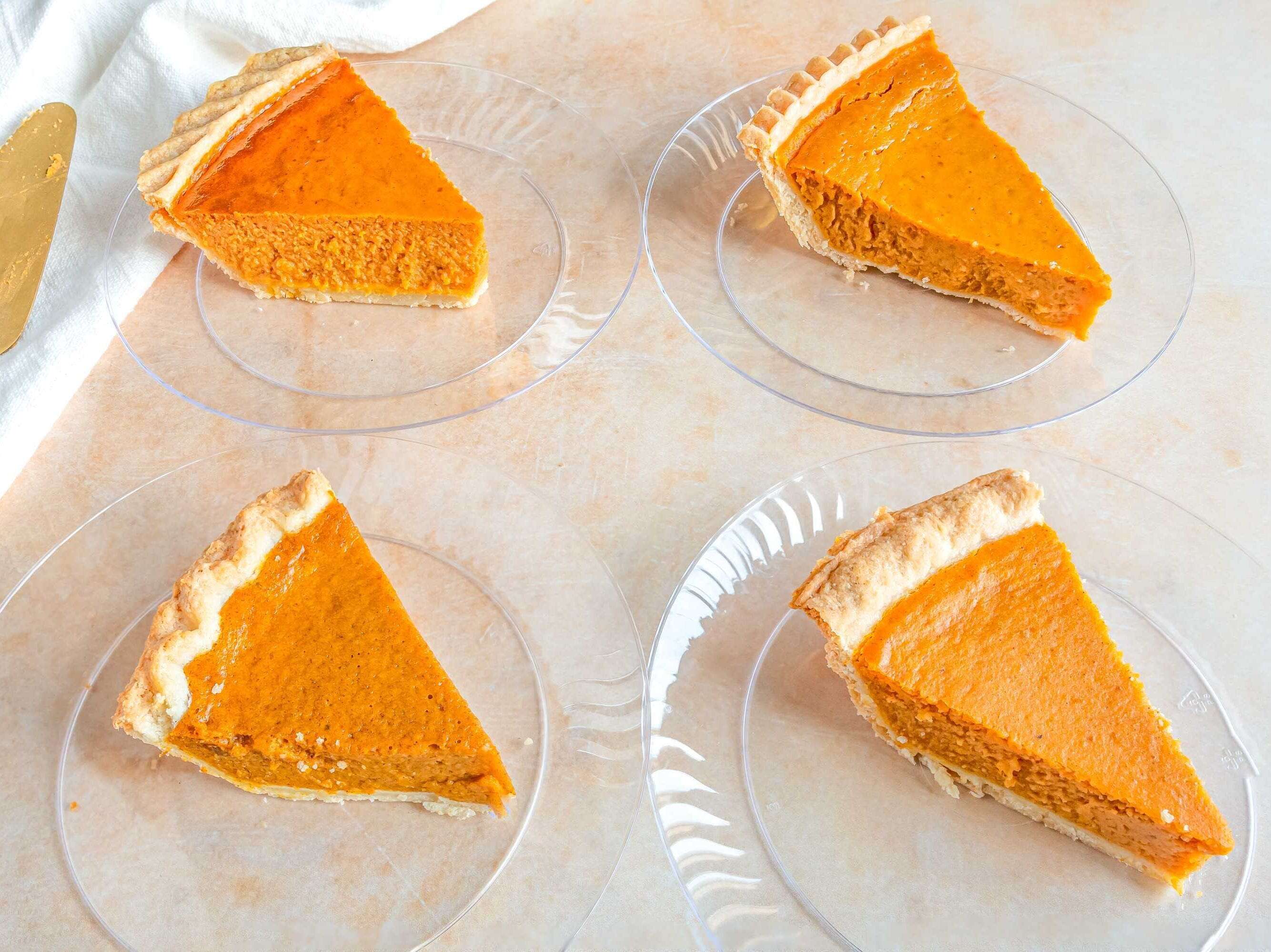 I'm a professional baker. I compared pumpkin pies from 4 grocery stores, and there are 2 I'd consider buying again.