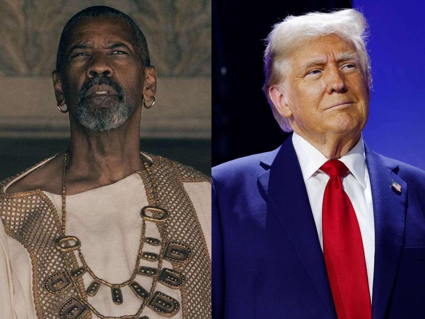 Director Ridley Scott said Denzel Washington's 'Gladiator II' character is 'very close' to Donald Trump: 'He creates chaos'