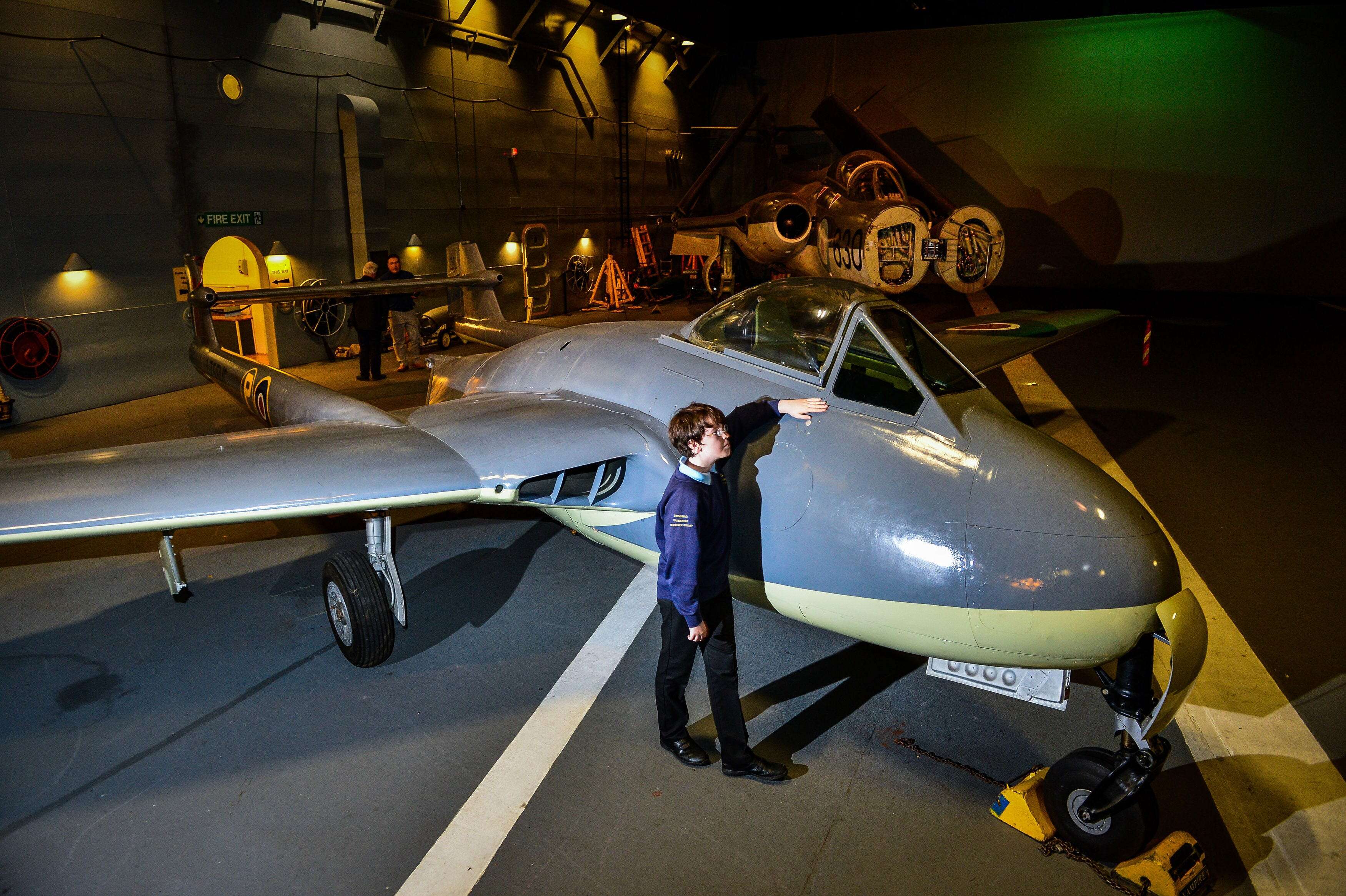 See the de Havilland Sea Vampire, the experimental fighter that ushered aircraft carriers into the jet age