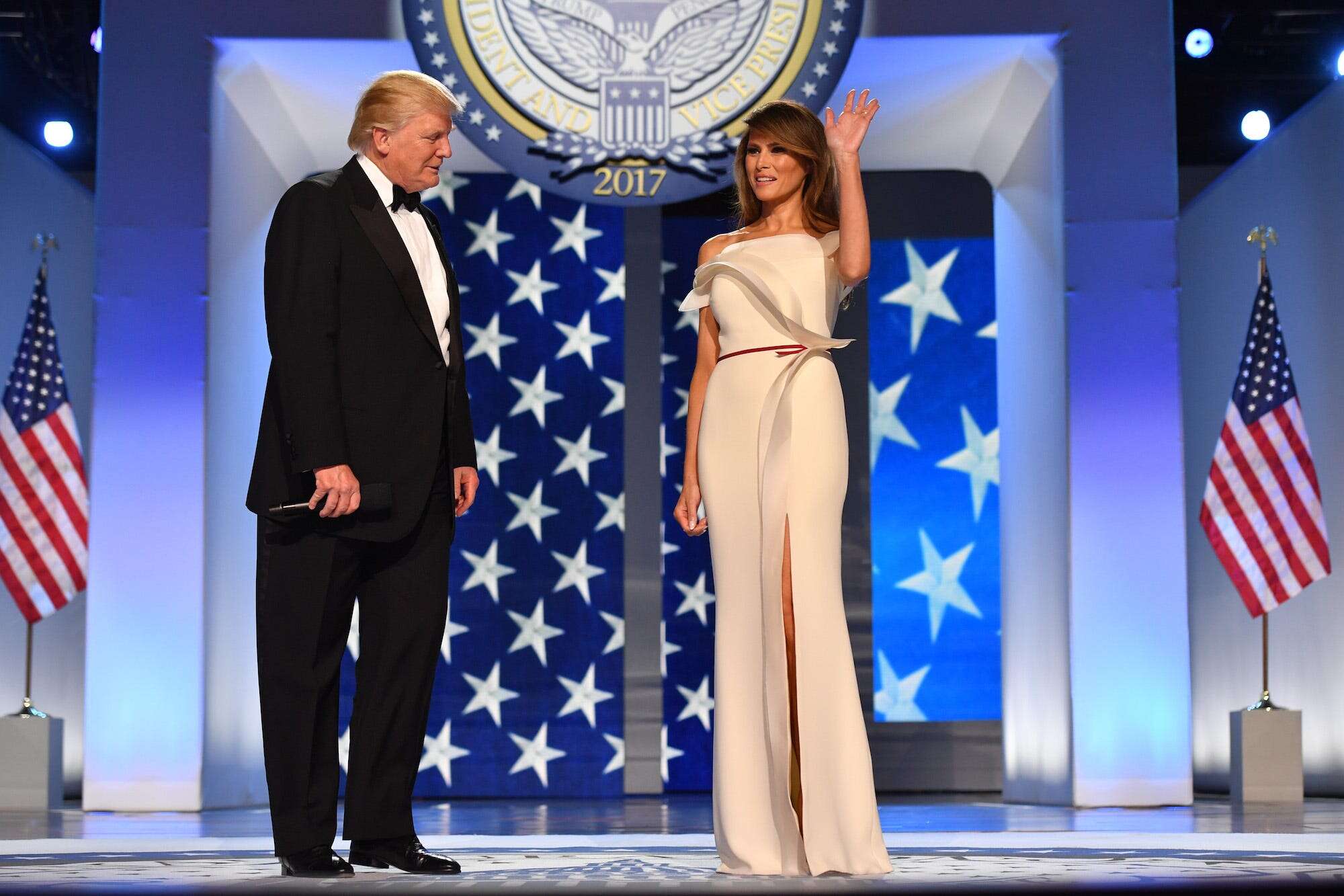 Photos show inaugural gowns first ladies have worn over the last 100 years