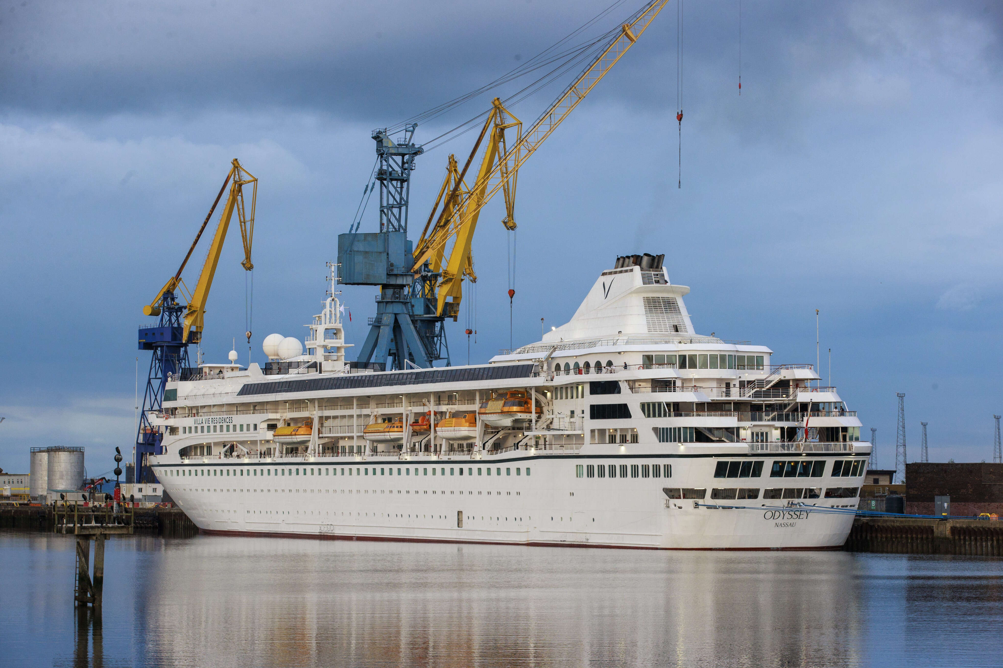 A residential cruise ship is heading back to port less than 24 hours after finally being released from its 4-month purgatory