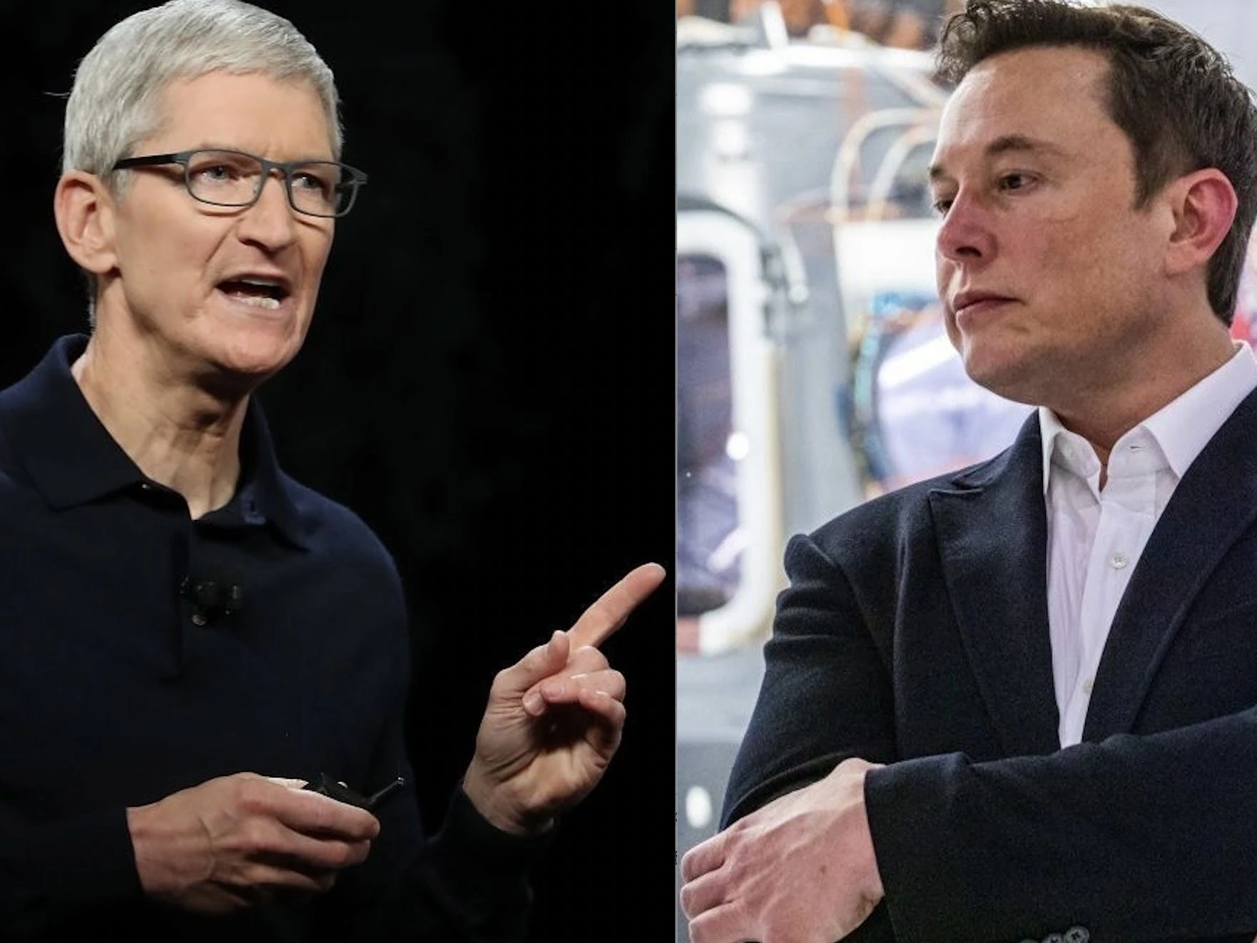 Elon Musk is beefing with Apple and Tim Cook again. It's not the first time the Tesla CEO picked a fight with the iPhone giant.