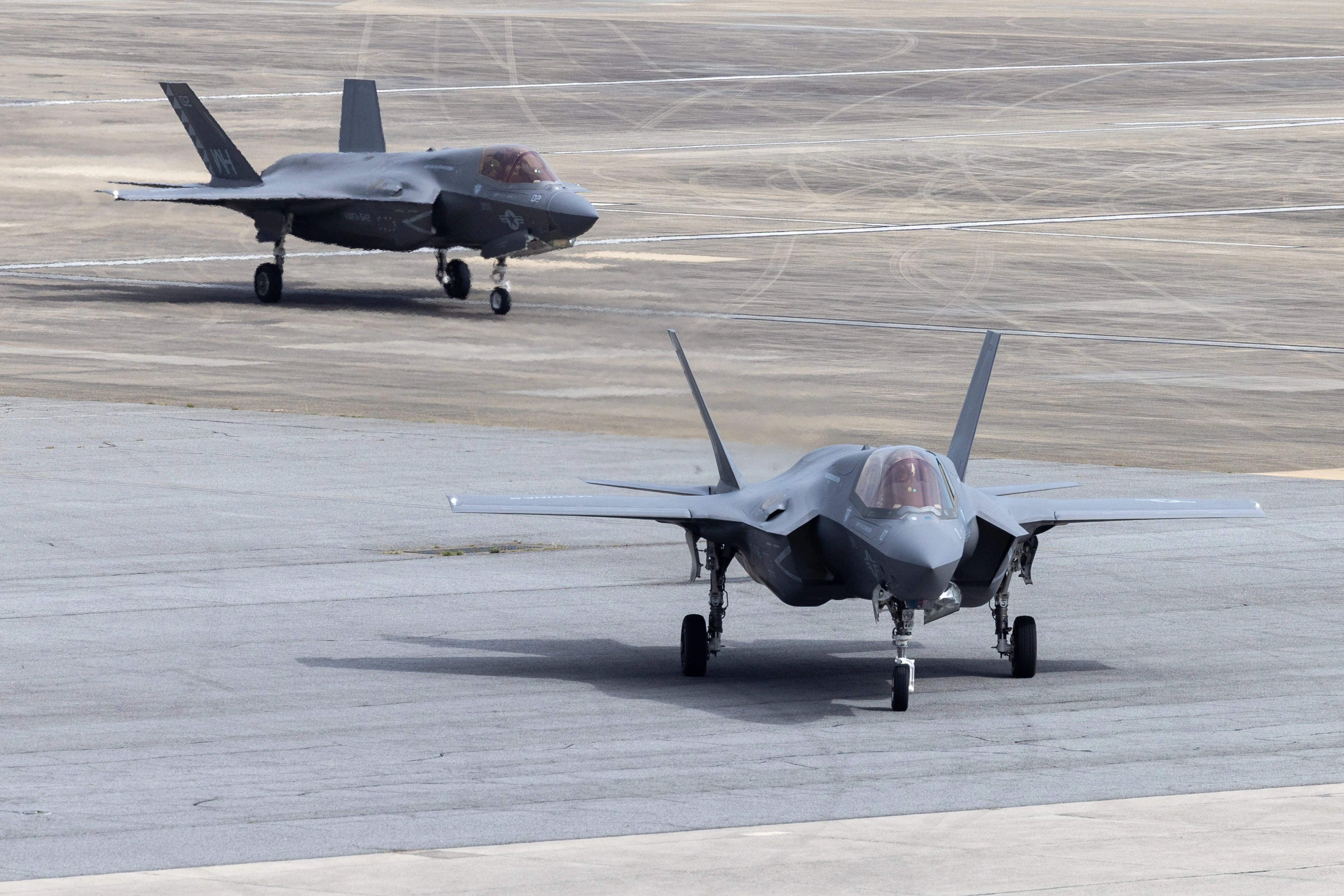Marines say a deployed F-35 stealth fighter squadron clocked nearly 5,000 hours without any mishaps