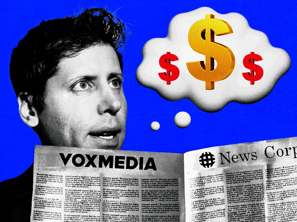 Sam Altman's OpenAI is paying publishers big money for content. That could be a lifeline — or blow up in their faces.