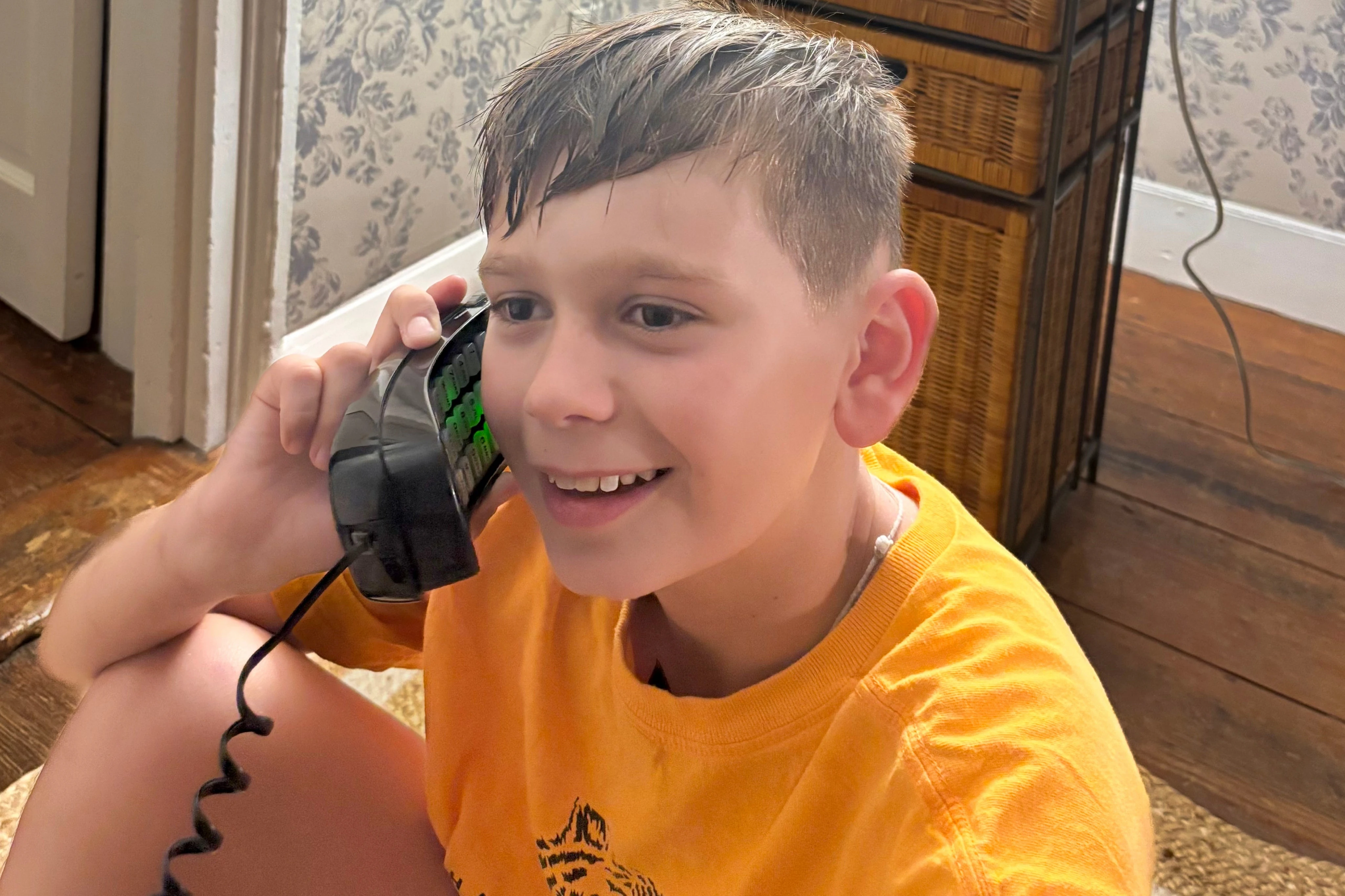My 10-year-old was craving independence so I got him a landline. He's already organizing his own playdates.