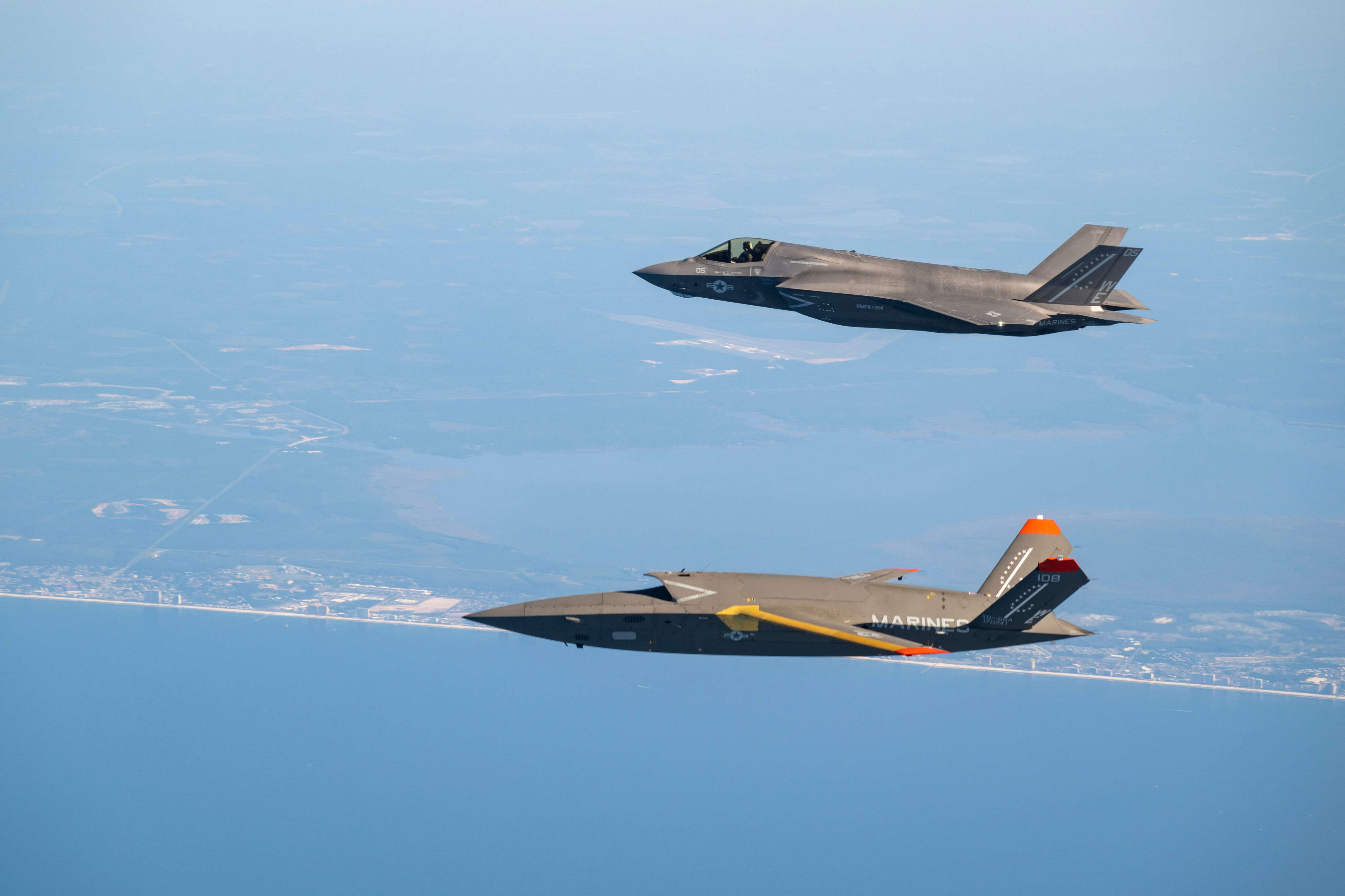 US Marines put their new experimental 'loyal wingman' to the test finding targets for a force of fifth-gen F-35 stealth fighters