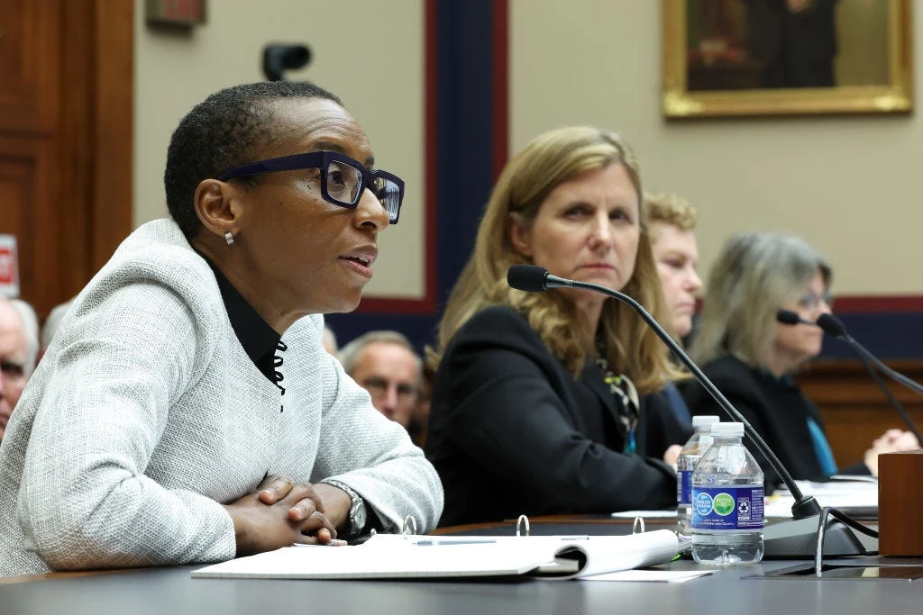 A big part of a university president's job is fundraising. That might be why Harvard's got to stay and Penn's had to go. 