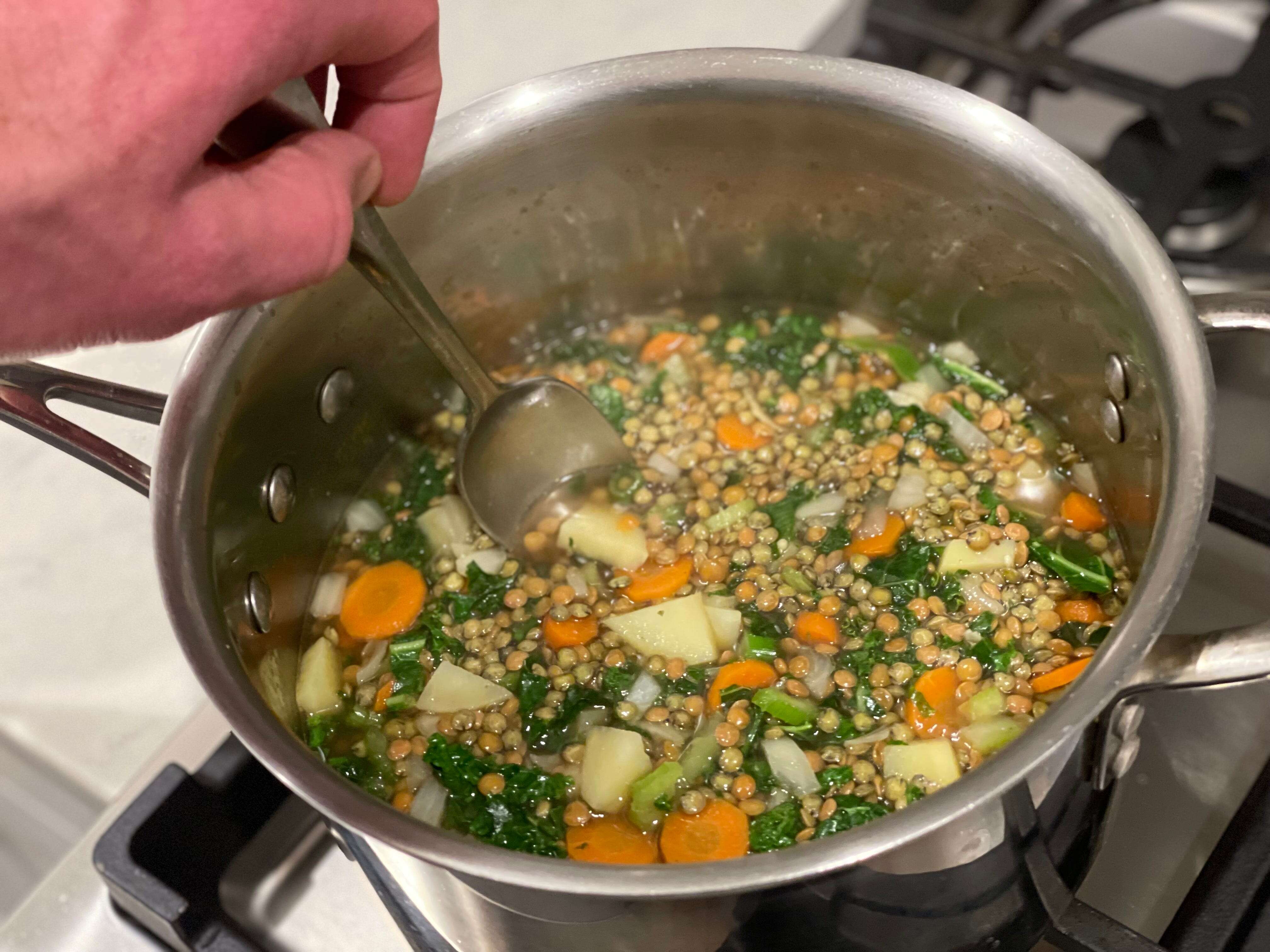 My family loves my 20-minute lentil stew. It's protein-packed, easy to make, and endlessly adaptable for winter.