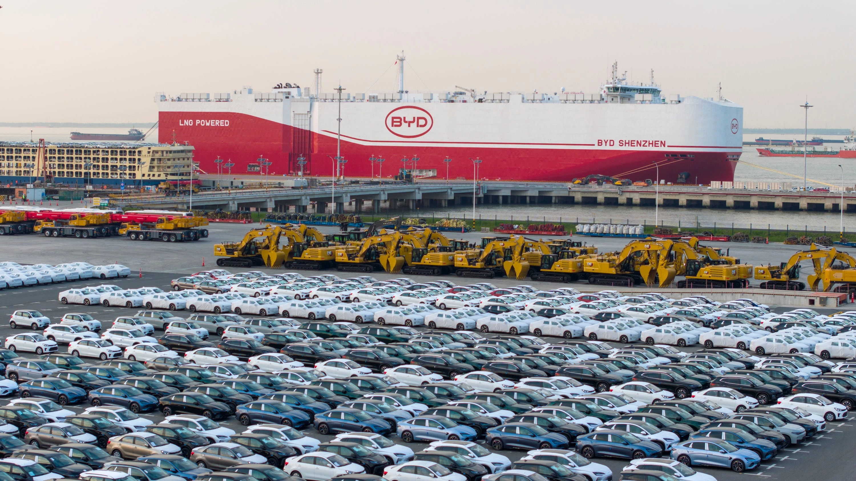 Satellite photos show how BYD's massive European factory is taking shape as it brings the fight to Tesla